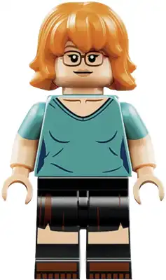LEGO op048 Nami - Dark Turquoise Shirt, Black Legs