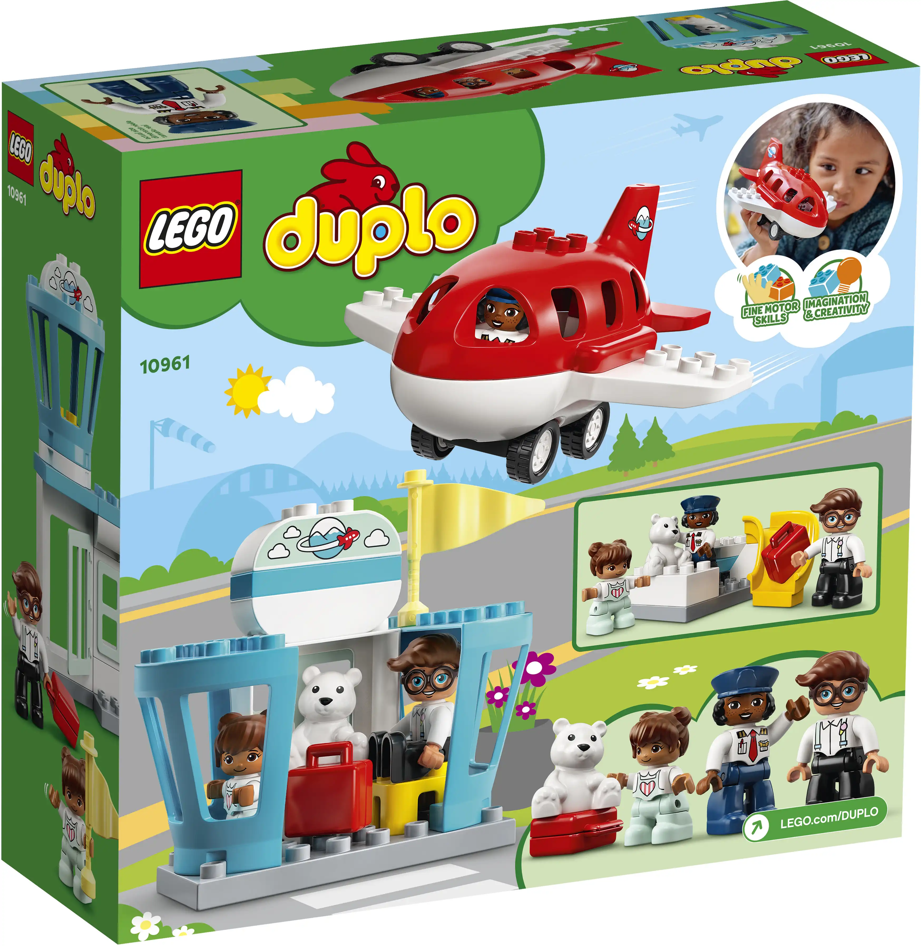Zdjecie zestawu LEGO 10961 Duplo Samolot i lotnisko 1