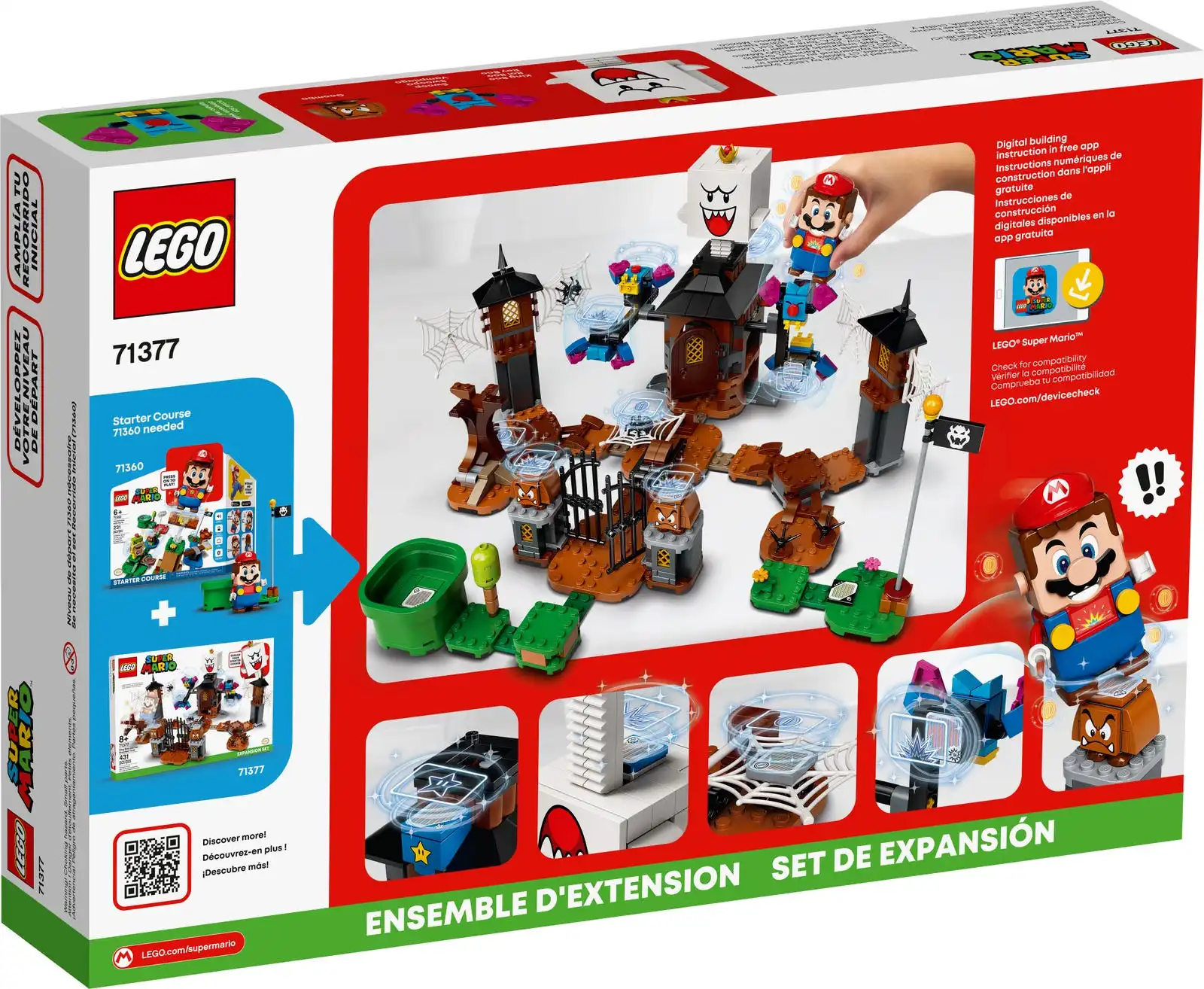 Zdjecie zestawu LEGO 71377 Super Mario King Boo i nawiedzone podwórze - zestaw rozszerzający 3