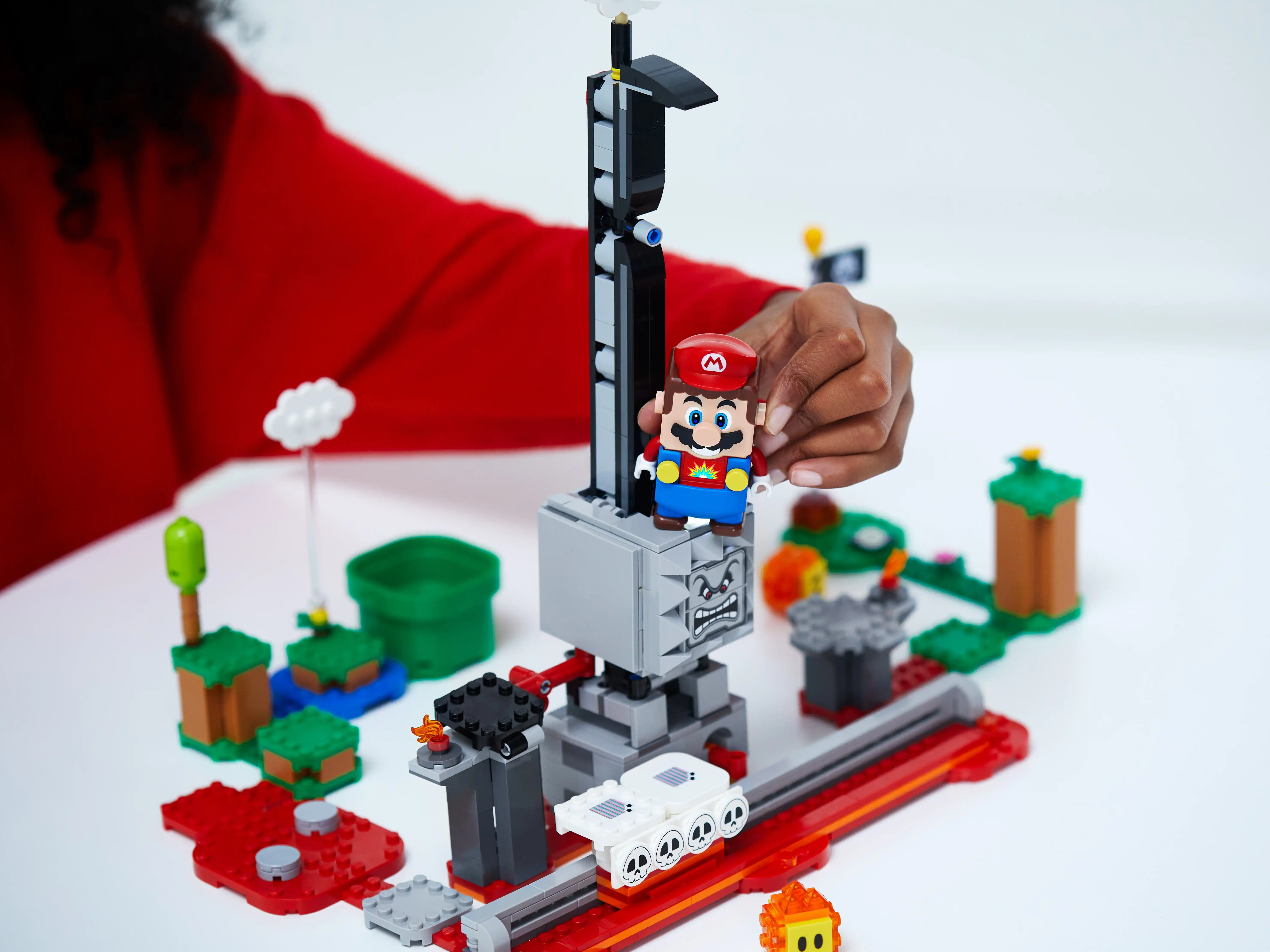 Zdjecie zestawu LEGO 71376 Super Mario Spadający Thwomp - zestaw rozszerzający 1