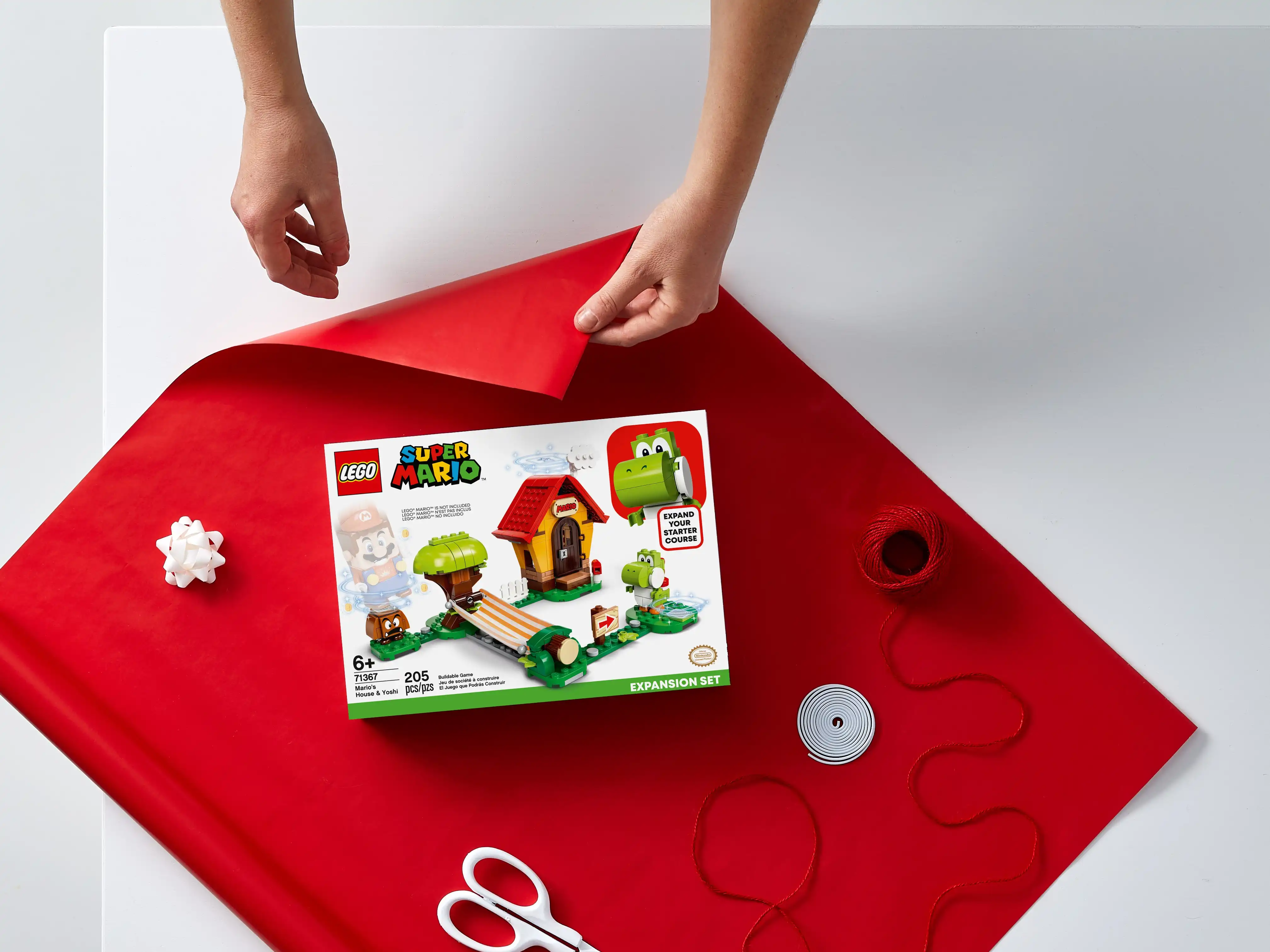 Zdjecie zestawu LEGO 71367 Super Mario Yoshi i dom Mario - zestaw rozszerzający 2