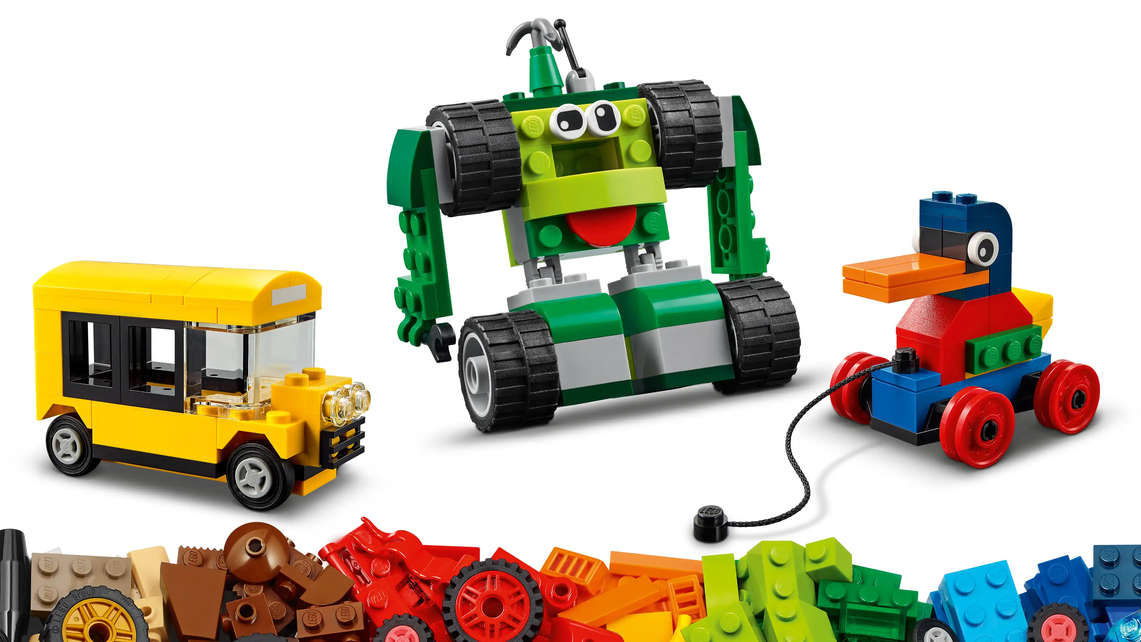 Zdjecie zestawu LEGO 11014 Classic Klocki na kołach 3