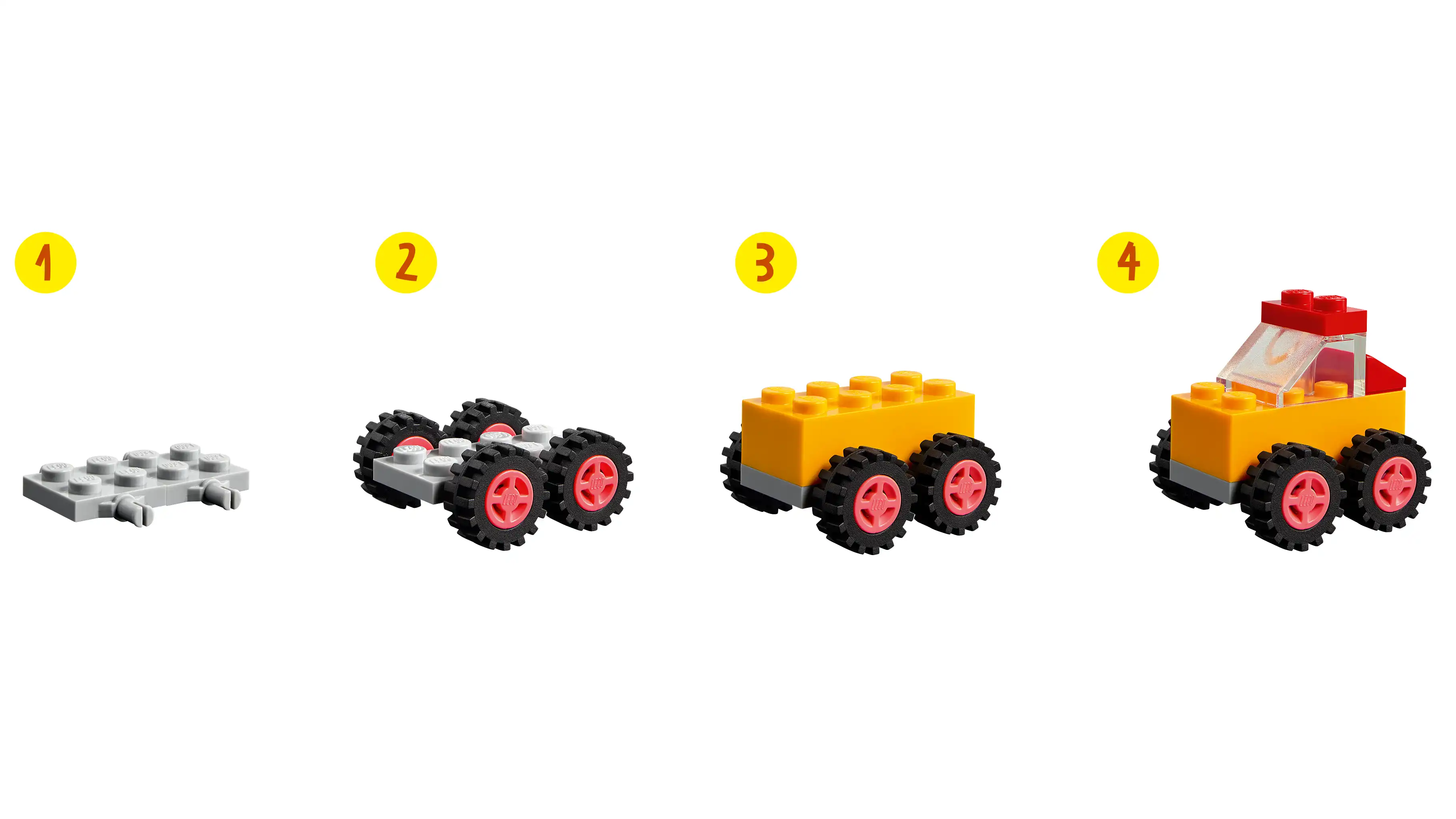 Zdjecie zestawu LEGO 11014 Classic Klocki na kołach 4