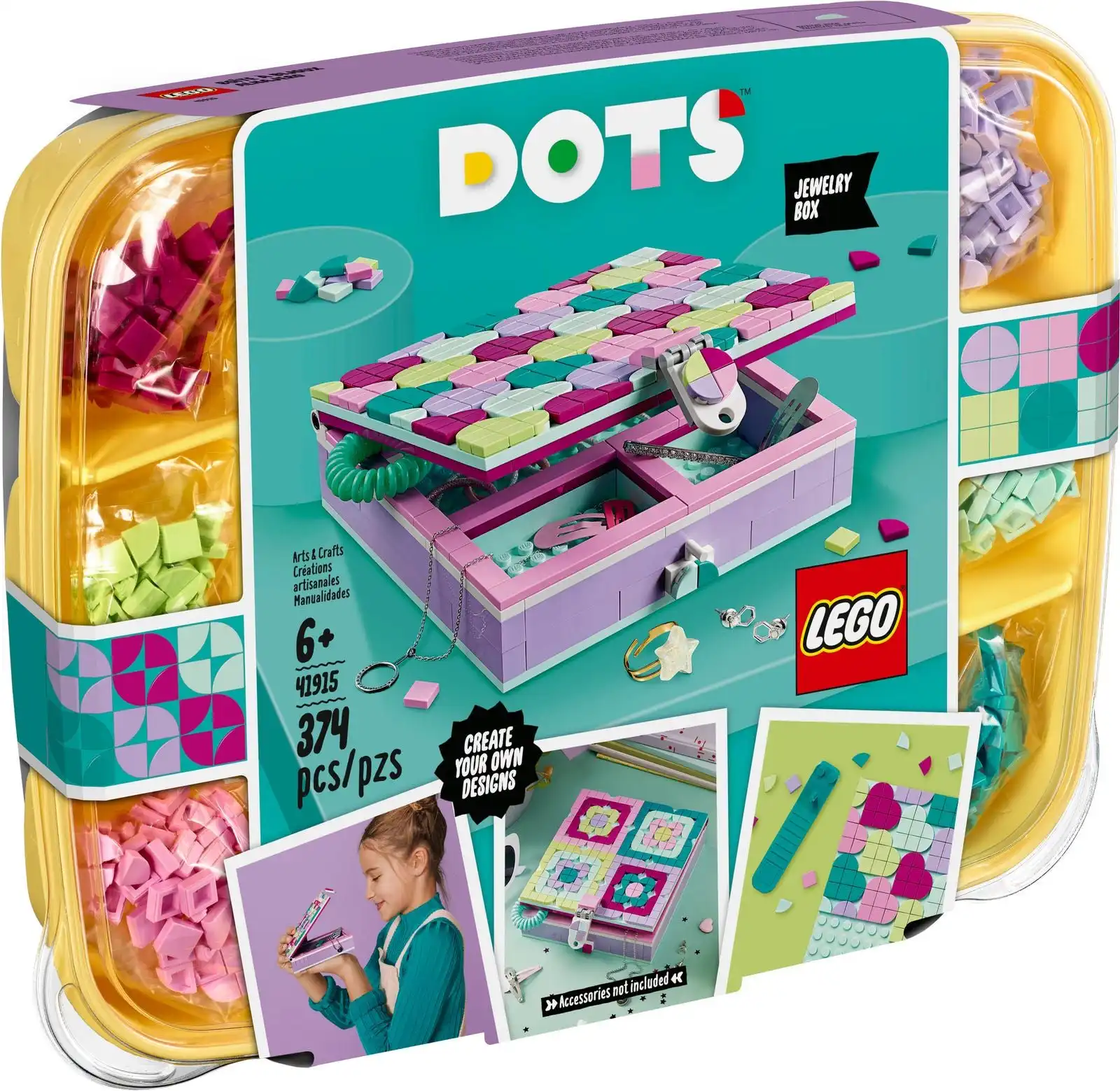 Zdjecie zestawu LEGO 41915 DOTS Szkatułka na biżuterię 1
