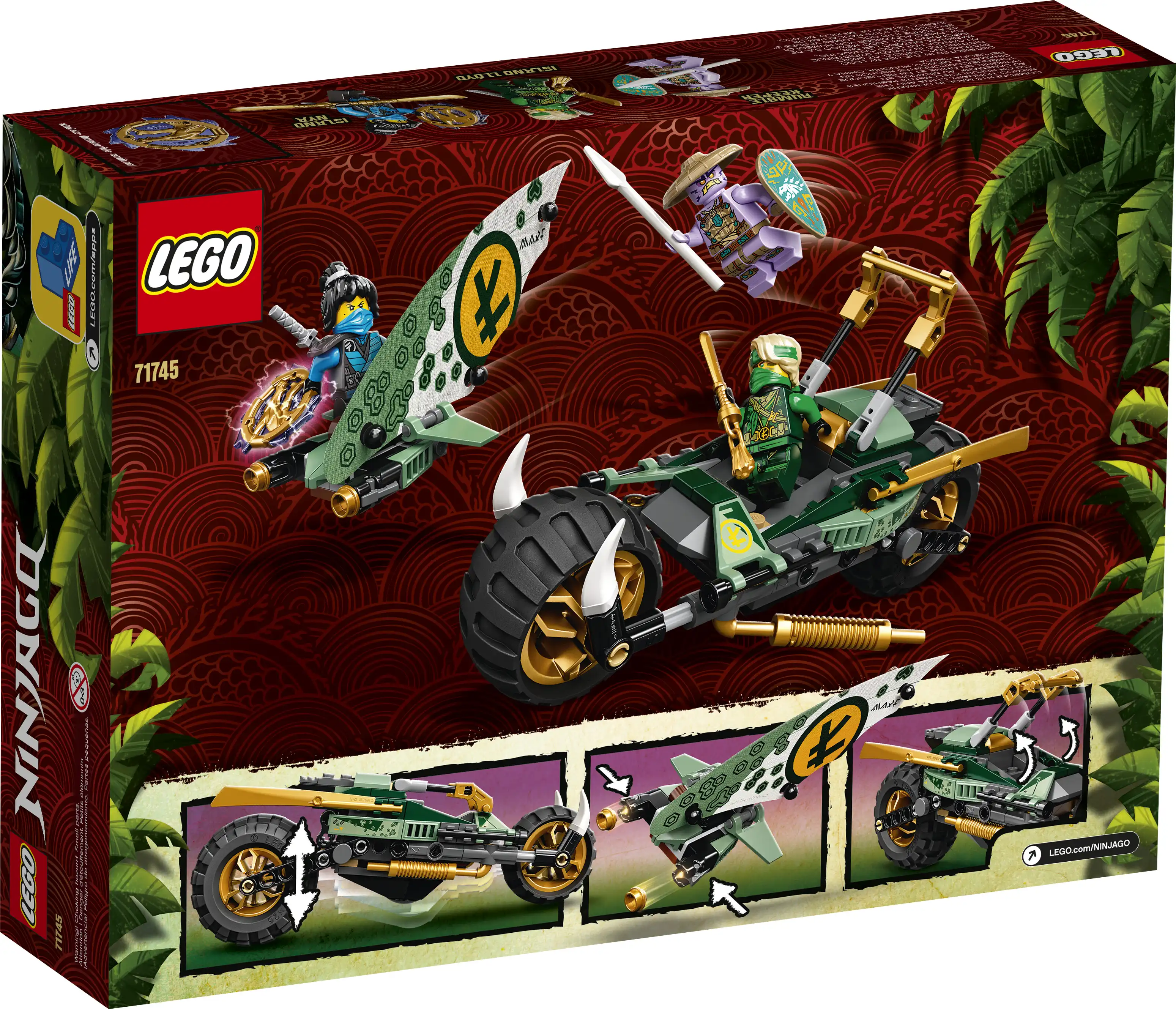 Zdjecie zestawu LEGO 71745 Ninjago Dżunglowy chopper Lloyda 1