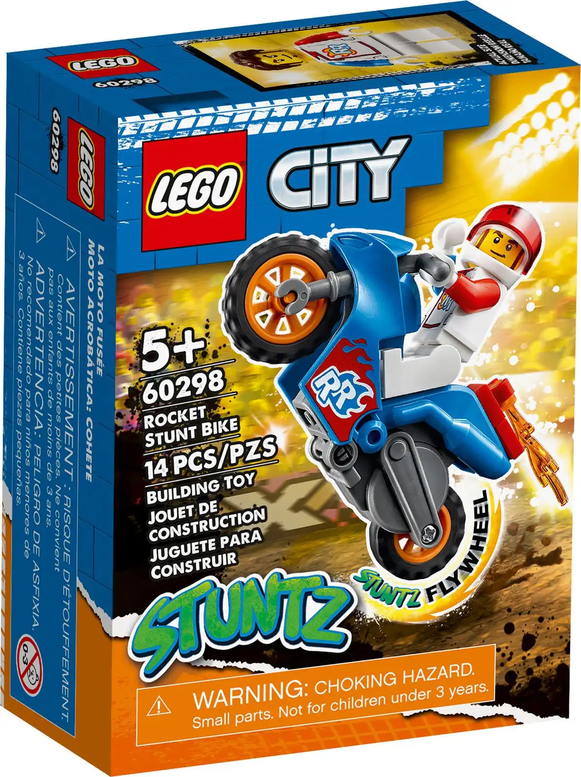 Zdjecie zestawu LEGO 60298 City Rakietowy motocykl kaskaderski 1