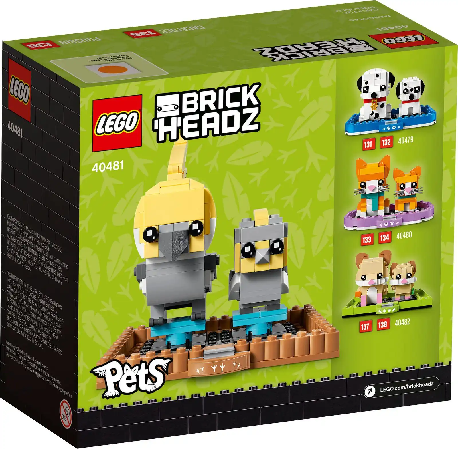 Zdjecie zestawu LEGO 40481 BrickHeadz Kakadu 2