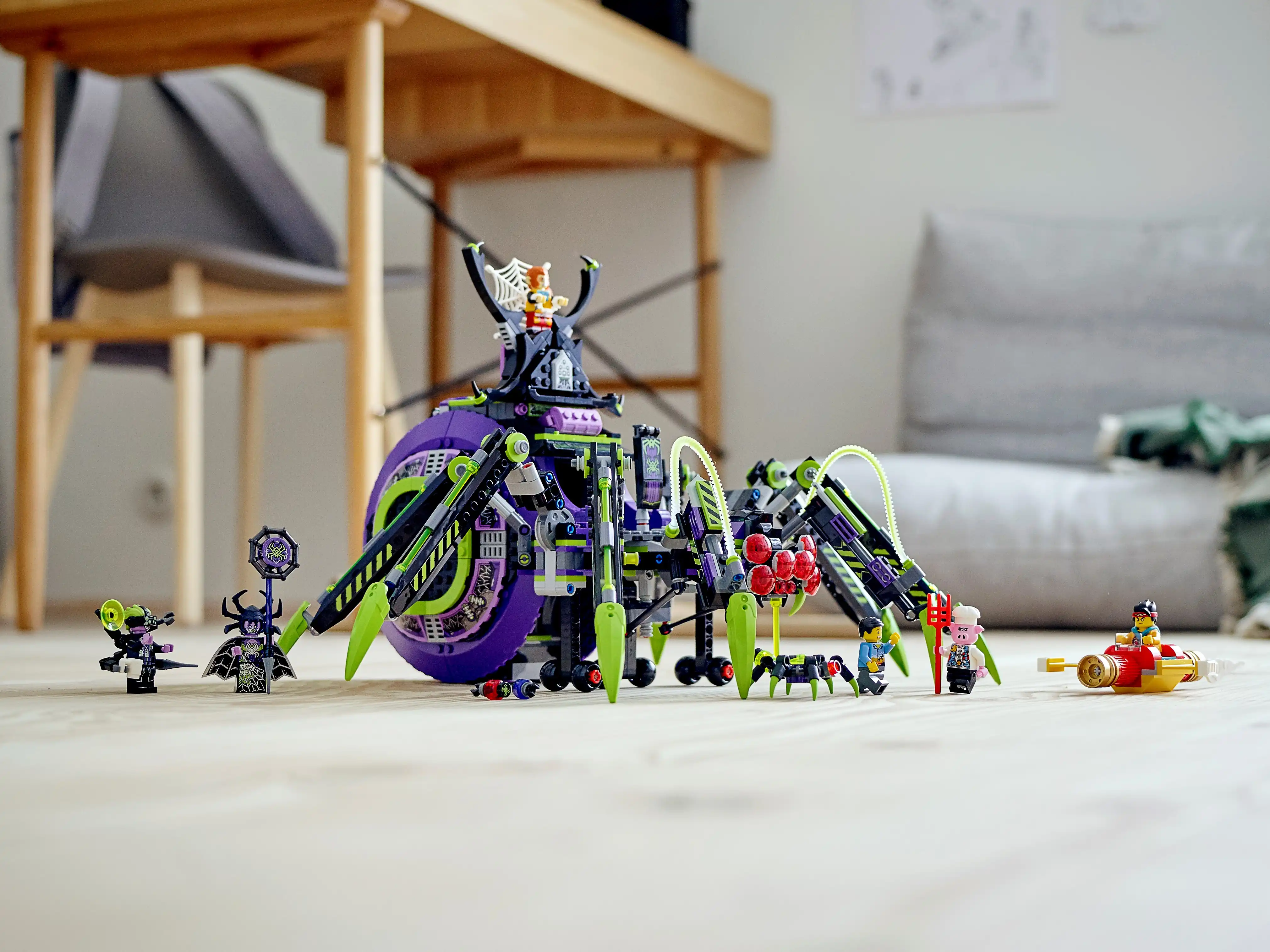 Zdjecie zestawu LEGO 80022 Monkie Kid Baza arachnoidów Spider Queen 4