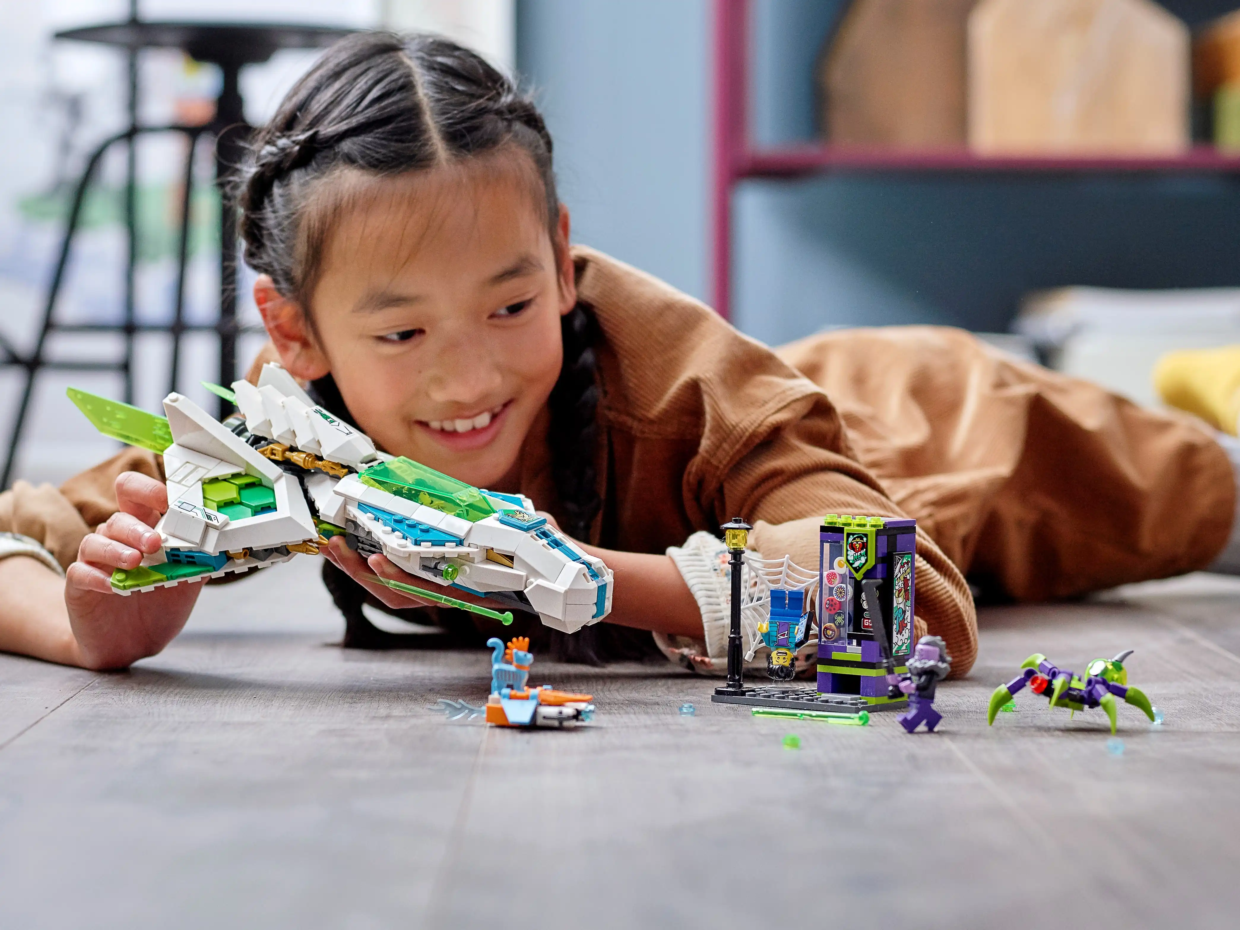 Zdjecie zestawu LEGO 80020 Monkie Kid Odrzutowiec Biały Smok 1