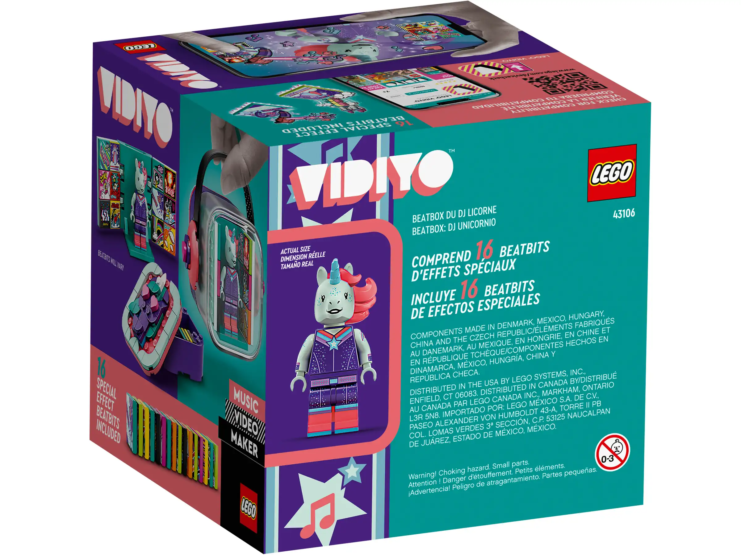 Zdjecie zestawu LEGO 43106 VIDIYO Unicorn DJ BeatBox 4