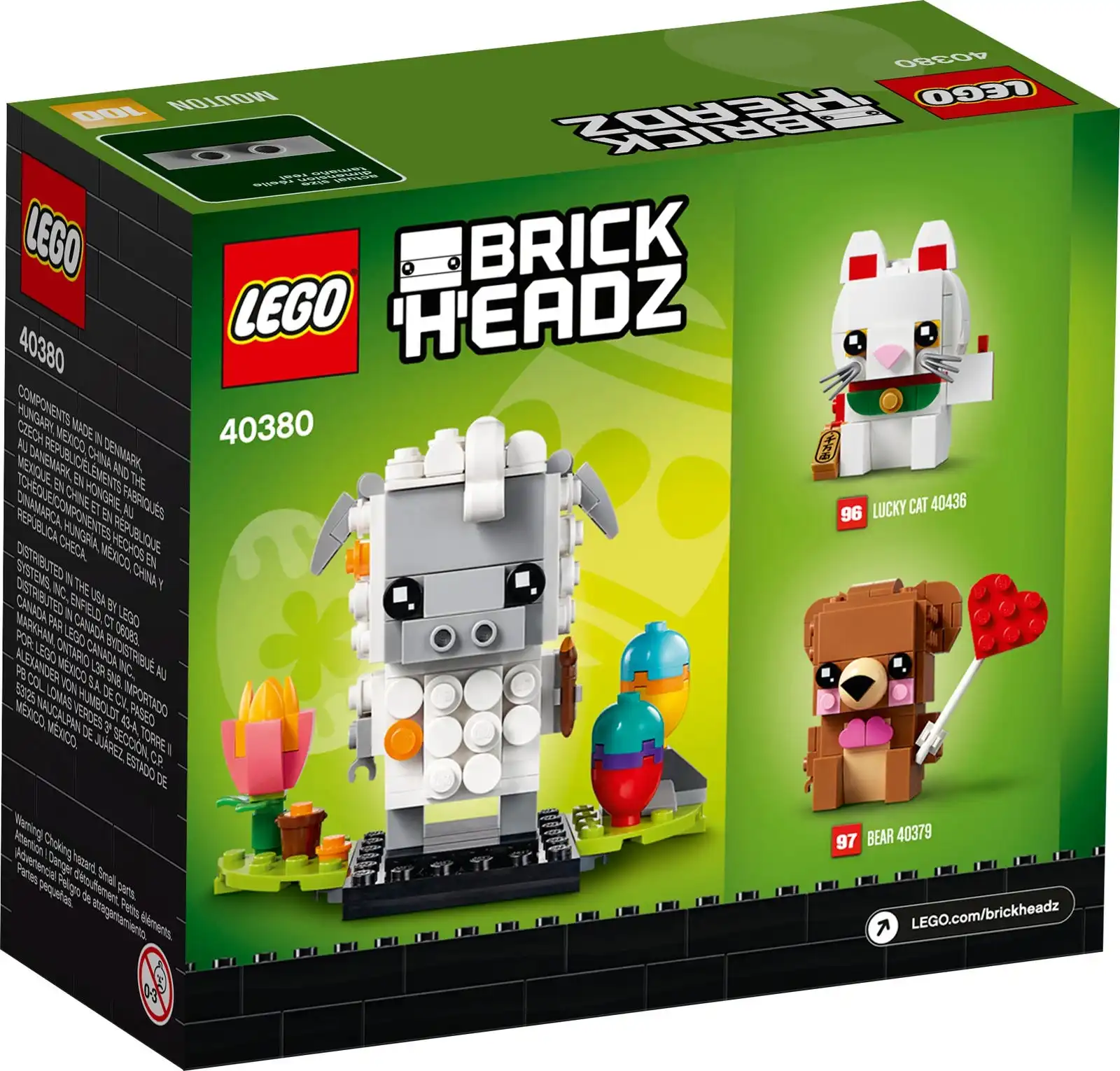 Zdjecie zestawu LEGO 40380 BrickHeadz Wielkanocna owieczka 2