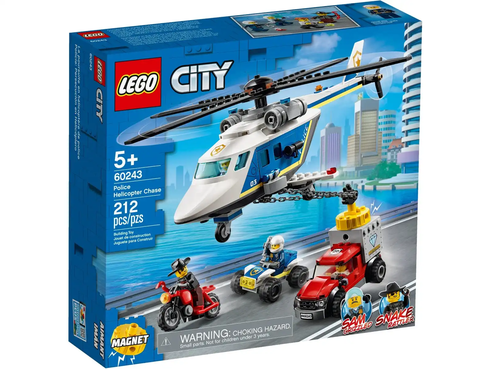 Zdjecie zestawu LEGO 60243 City Pościg helikopterem policyjnym 1