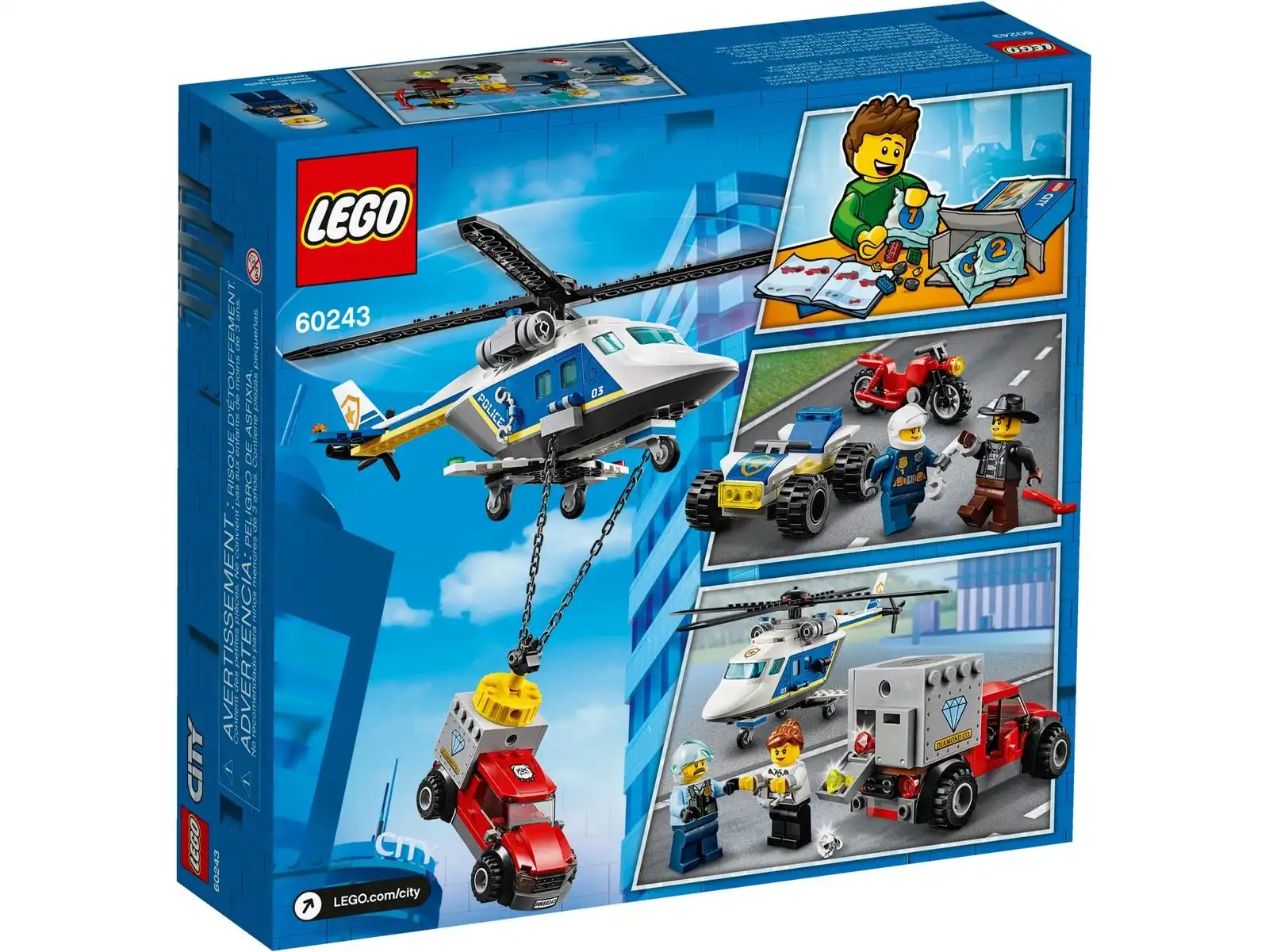 Zdjecie zestawu LEGO 60243 City Pościg helikopterem policyjnym 4