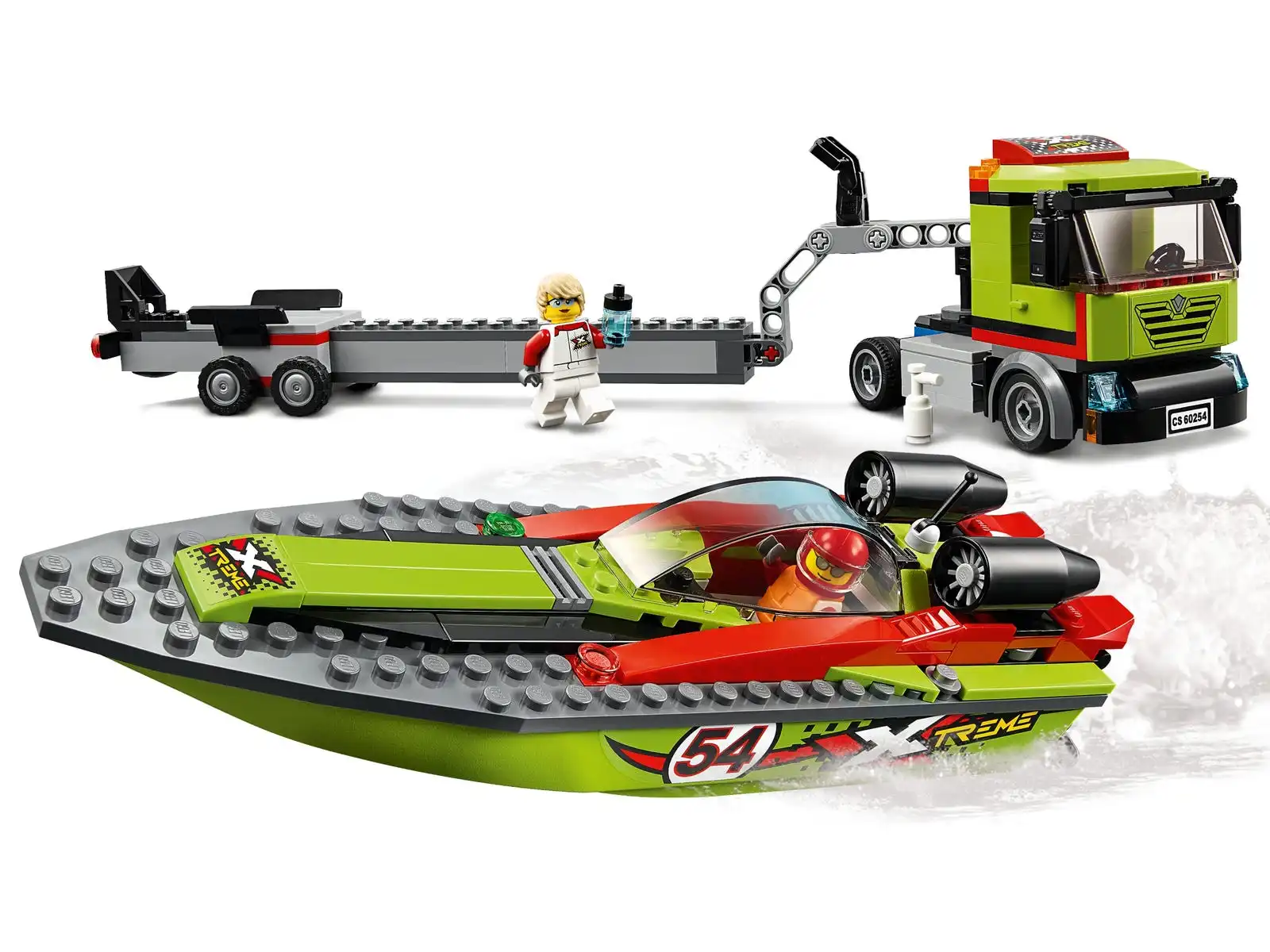 Zdjecie zestawu LEGO 60254 City Transporter łodzi wyścigowej 2
