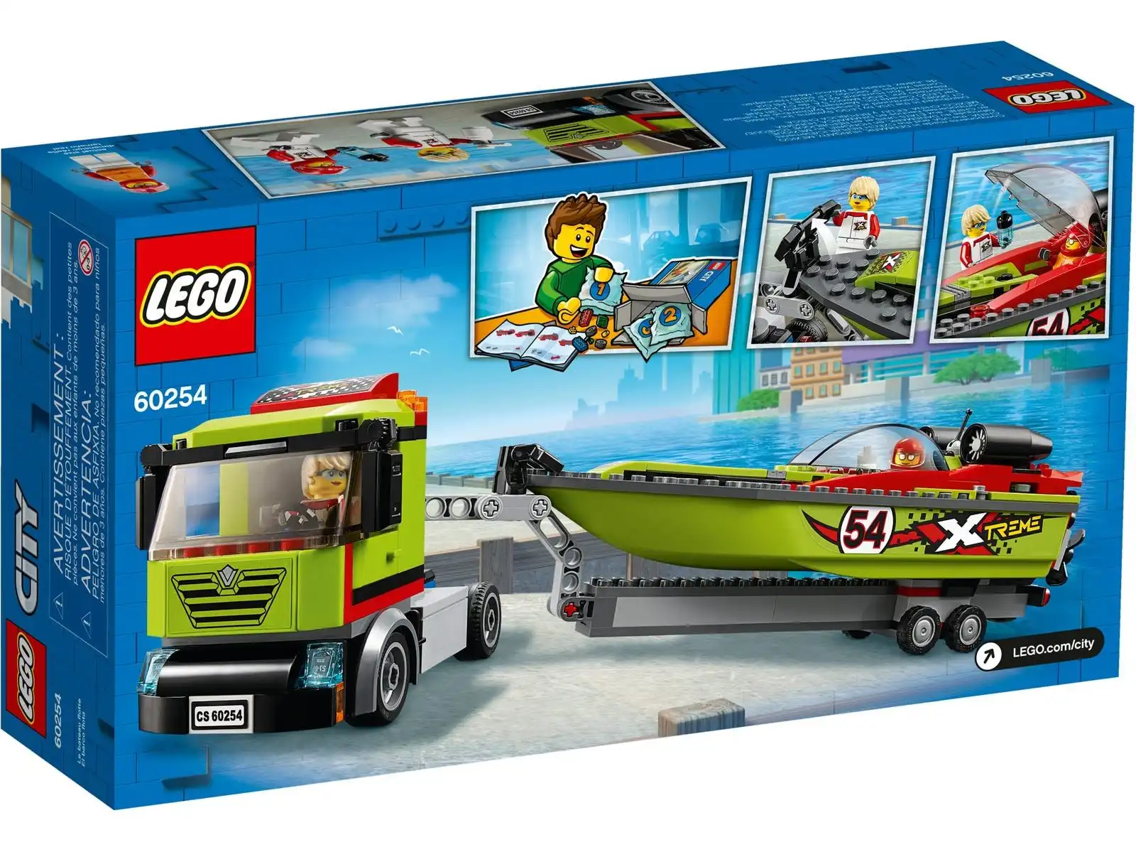 Zdjecie zestawu LEGO 60254 City Transporter łodzi wyścigowej 4