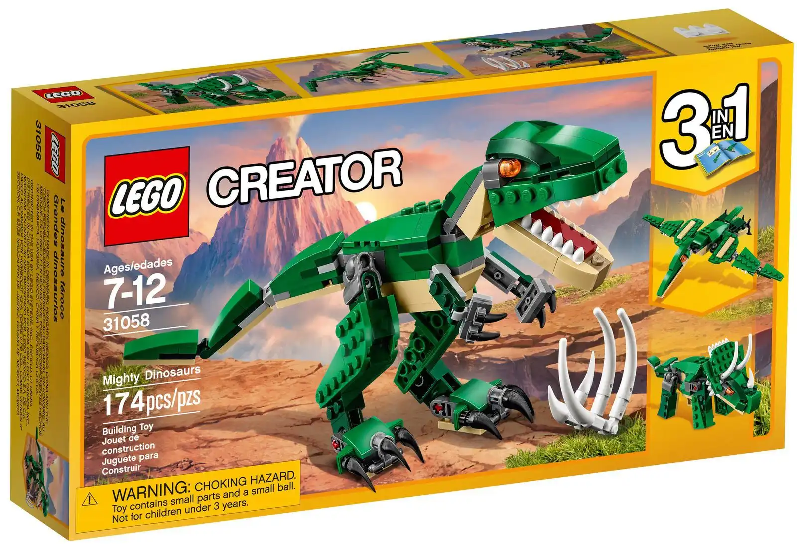Zdjecie zestawu LEGO 31058 Creator 3 w 1 Potężne dinozaury 1
