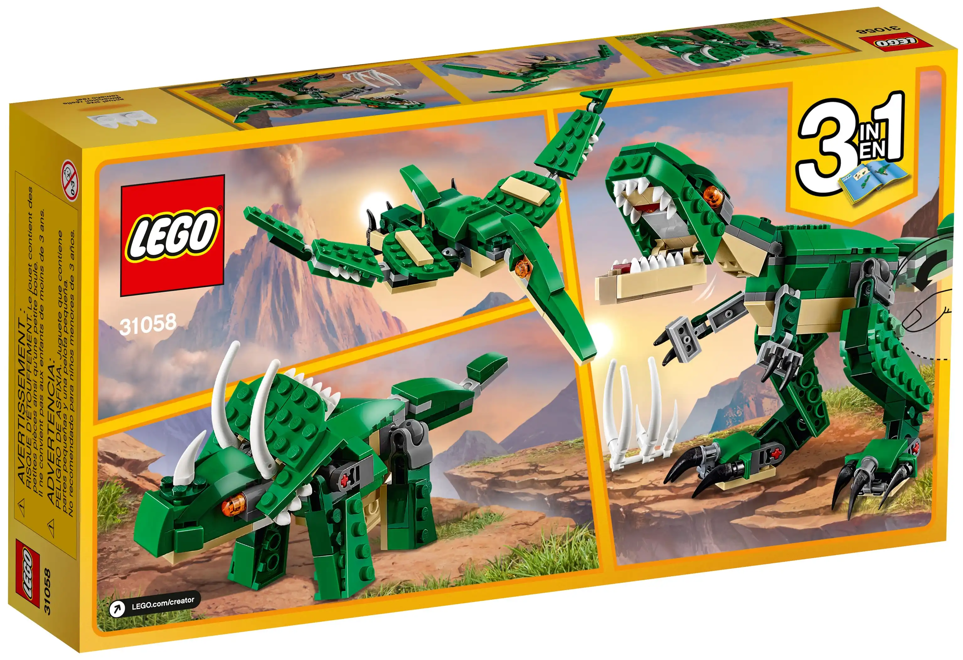 Zdjecie zestawu LEGO 31058 Creator 3 w 1 Potężne dinozaury 2