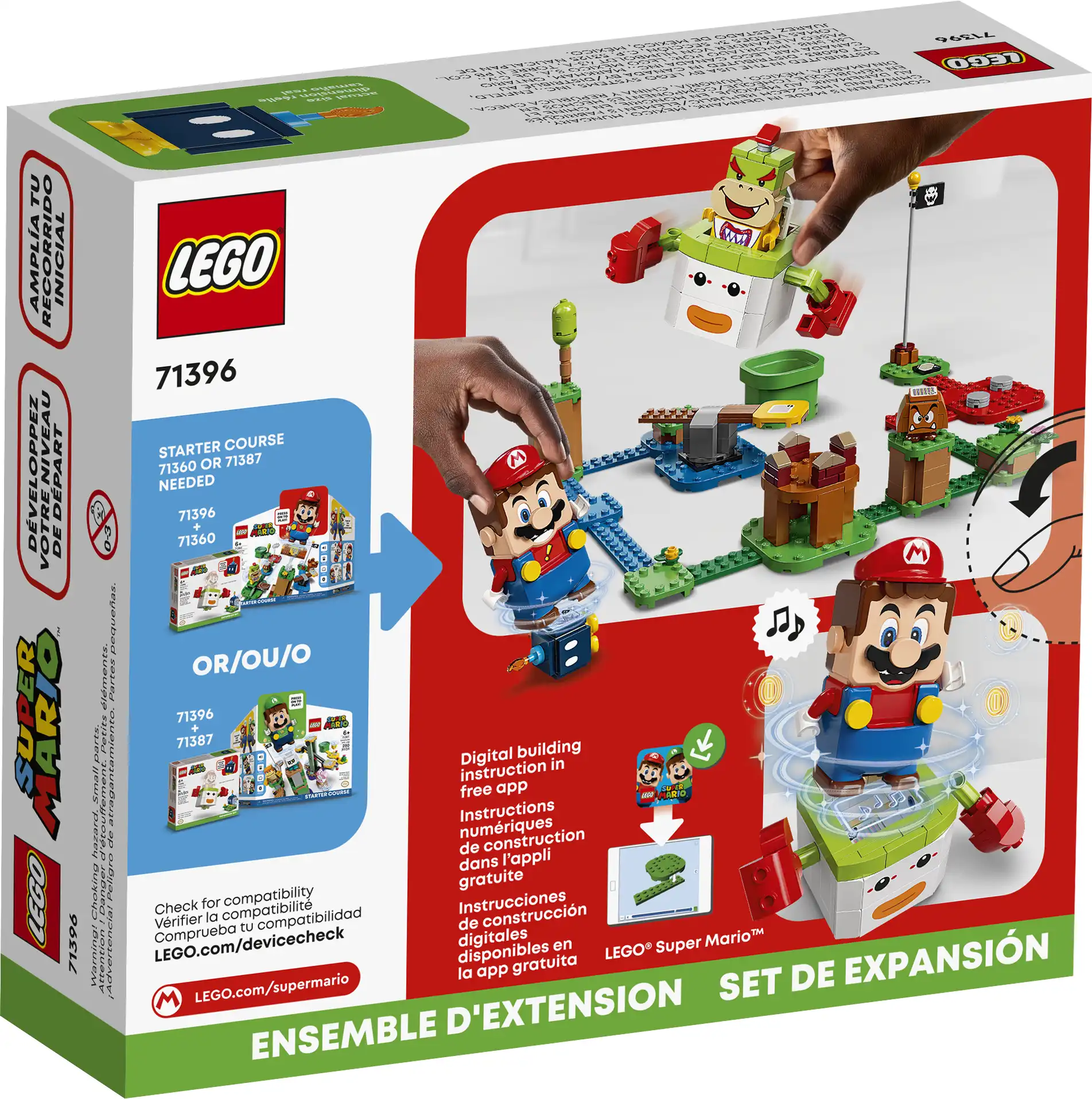 Zdjecie zestawu LEGO 71396 Super Mario Zestaw rozszerzający Samochód klauna Bowsera Jr. 4