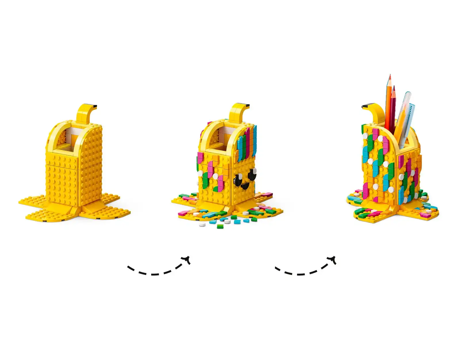 Zdjecie zestawu LEGO 41948 DOTS Uroczy banan - pojemnik na długopisy 3