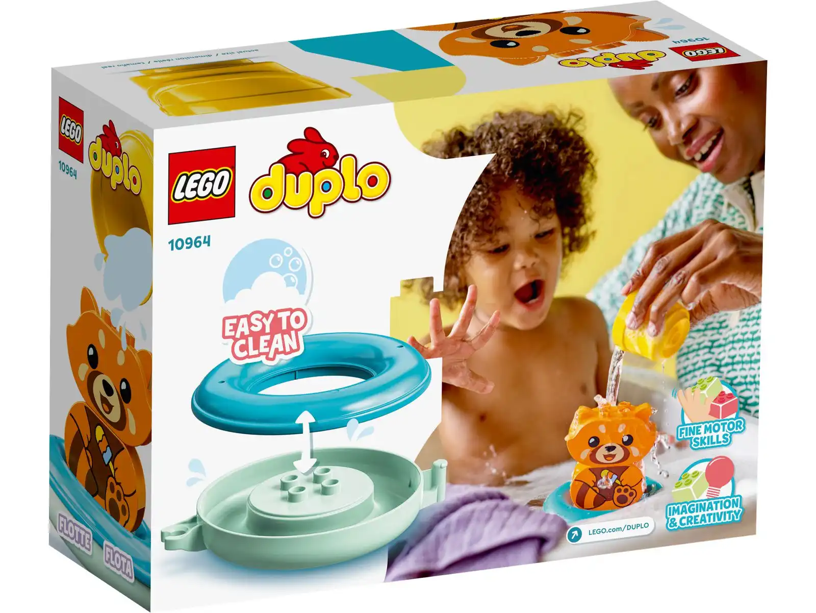Zdjecie zestawu LEGO 10964 Duplo Zabawa w kąpieli: pływająca czerwona panda 2