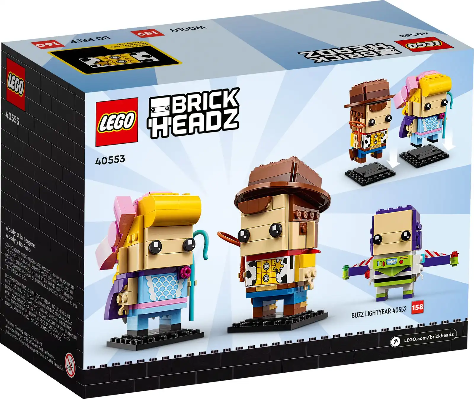Zdjecie zestawu LEGO 40553 BrickHeadz Chudy i Bou 2