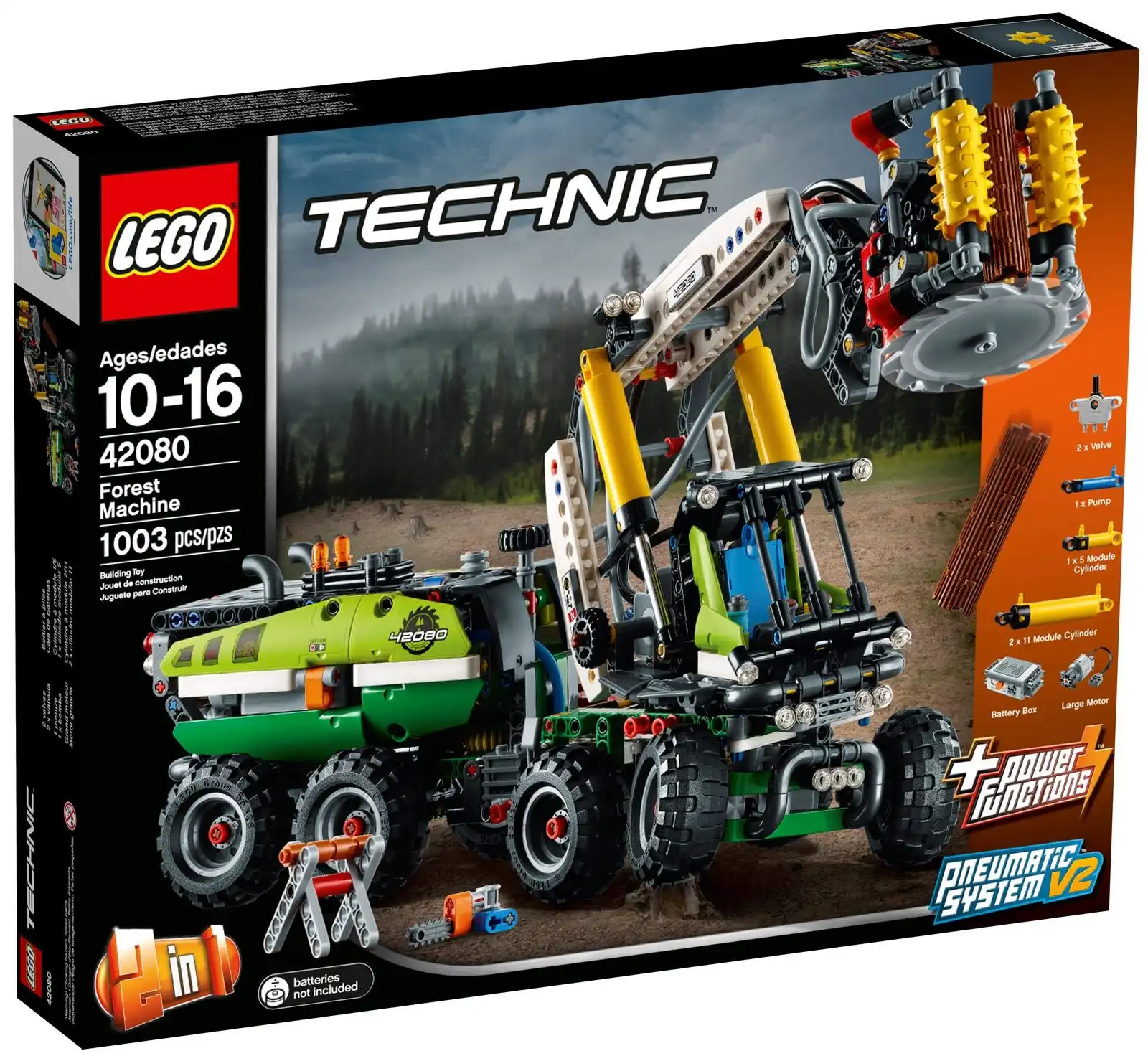 Zdjecie zestawu LEGO 42080 Technic Maszyna leśna 1