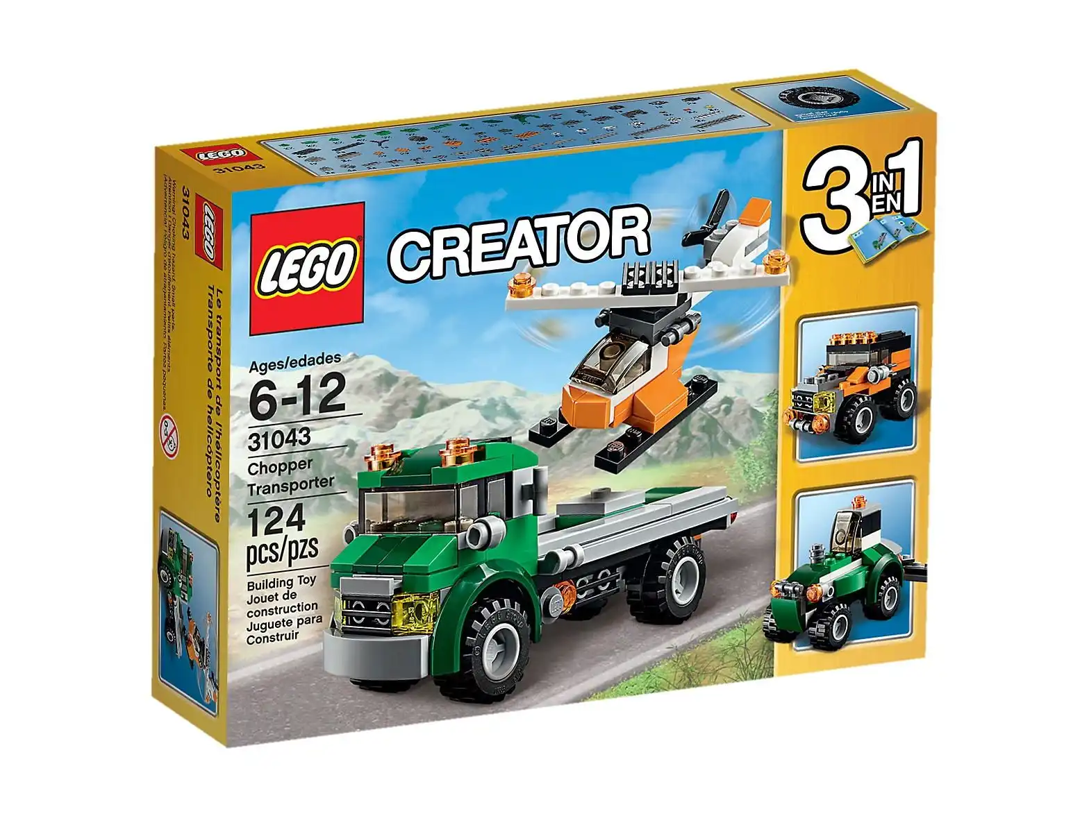 Zdjecie zestawu LEGO 31043 Creator 3 w 1 Transporter helikopterów 1