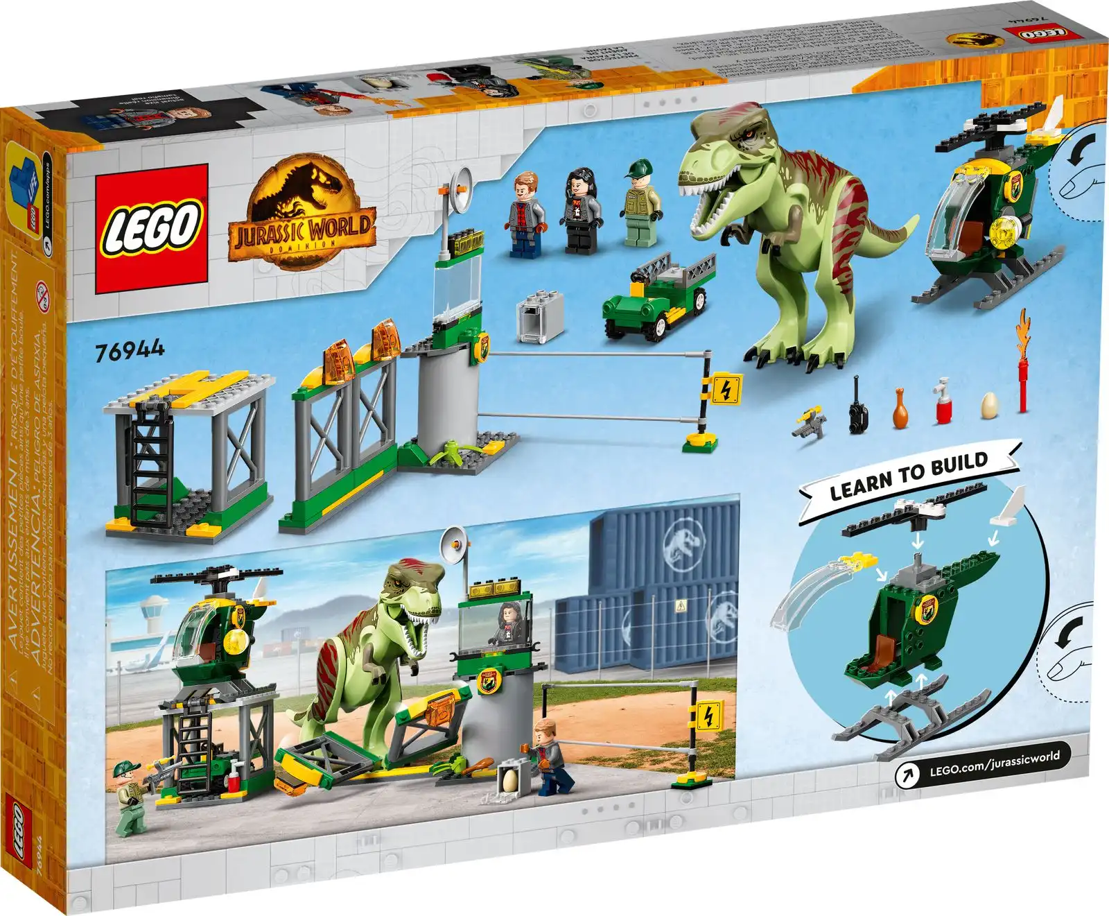 Zdjecie zestawu LEGO 76944 Jurassic World Ucieczka tyranozaura 2