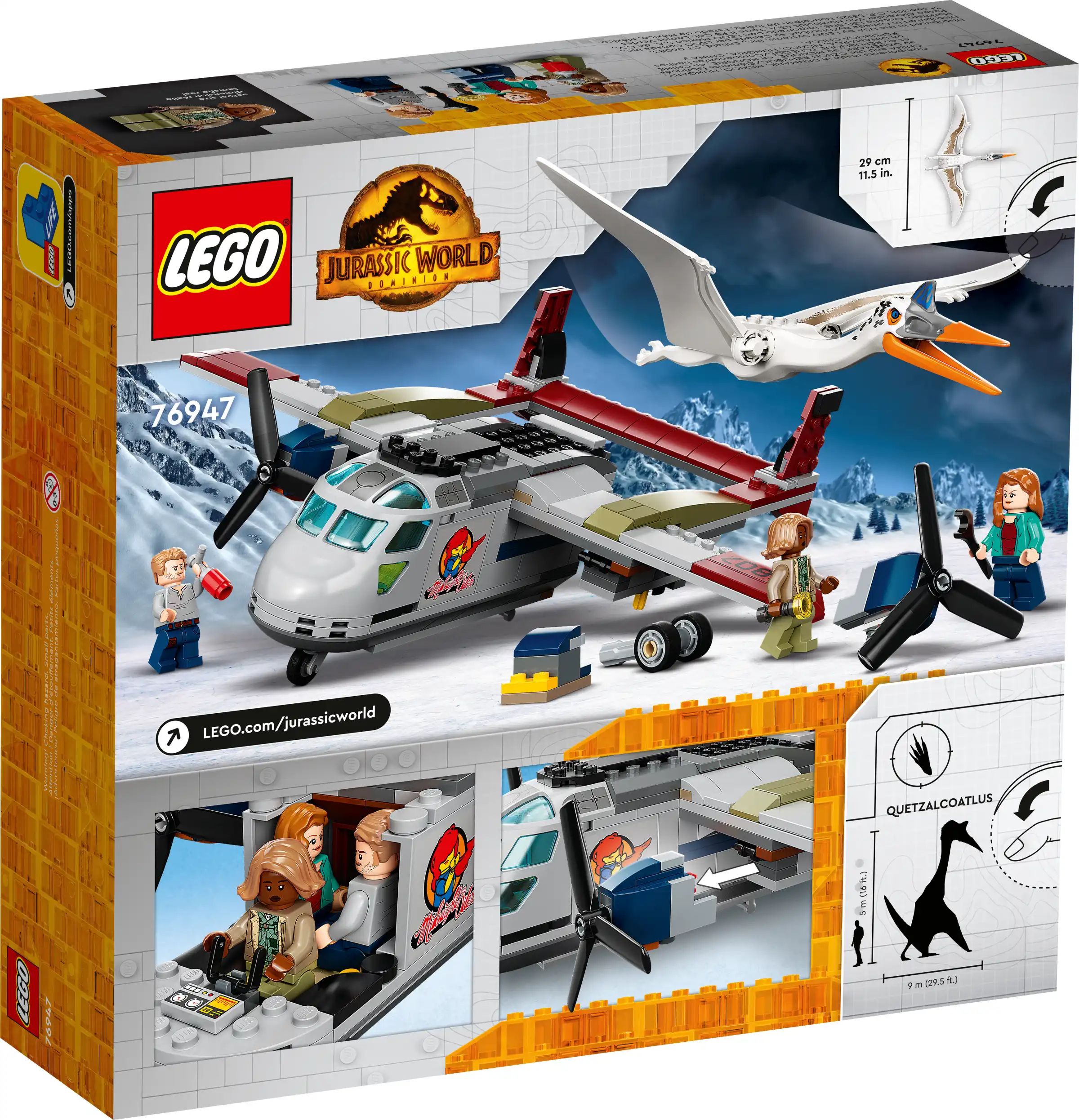 Zdjecie zestawu LEGO 76947 Jurassic World Kecalkoatl: zasadzka z samolotem 4