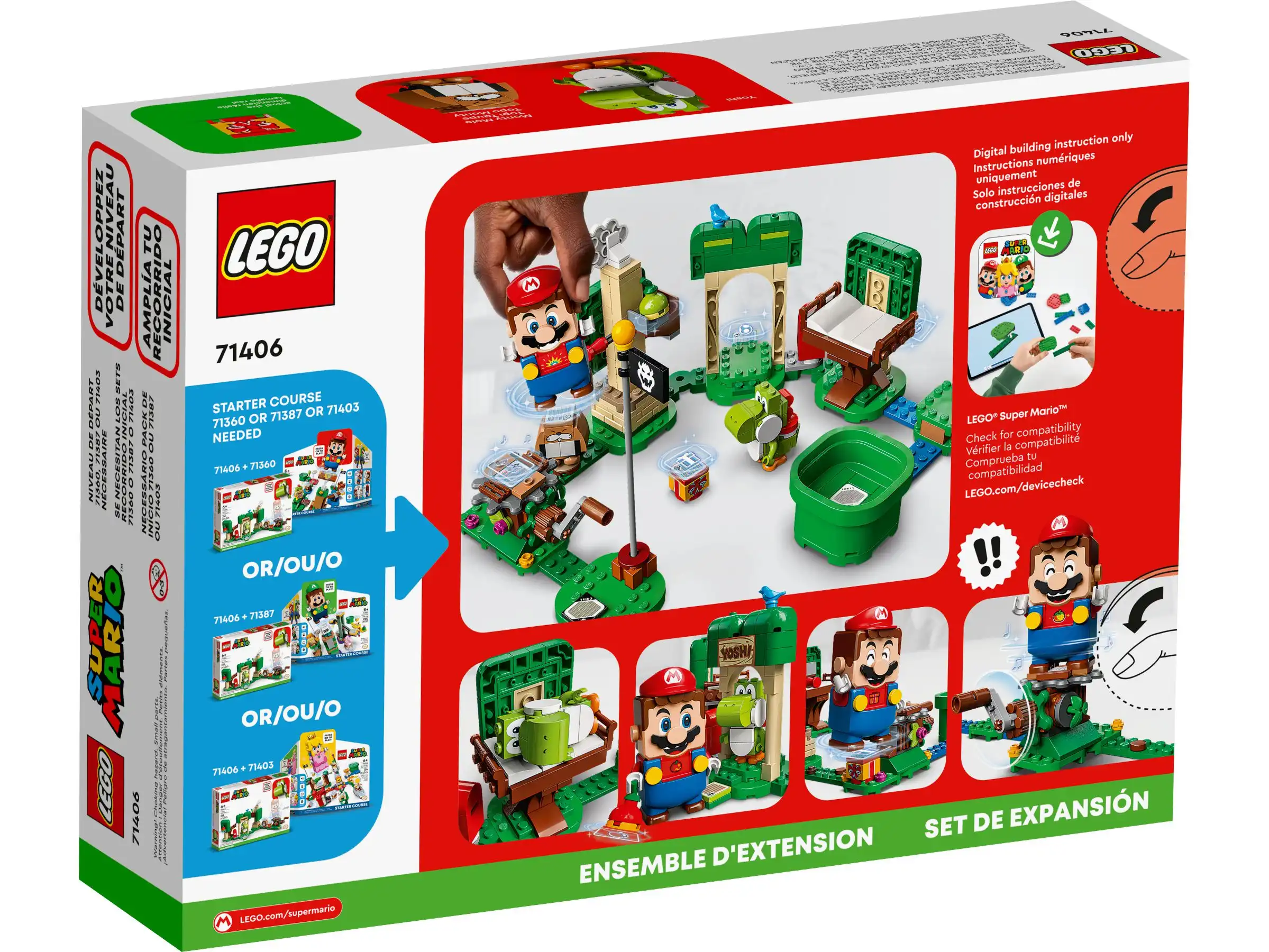 Zdjecie zestawu LEGO 71406 Super Mario Dom prezentów Yoshiego - zestaw rozszerzający 2
