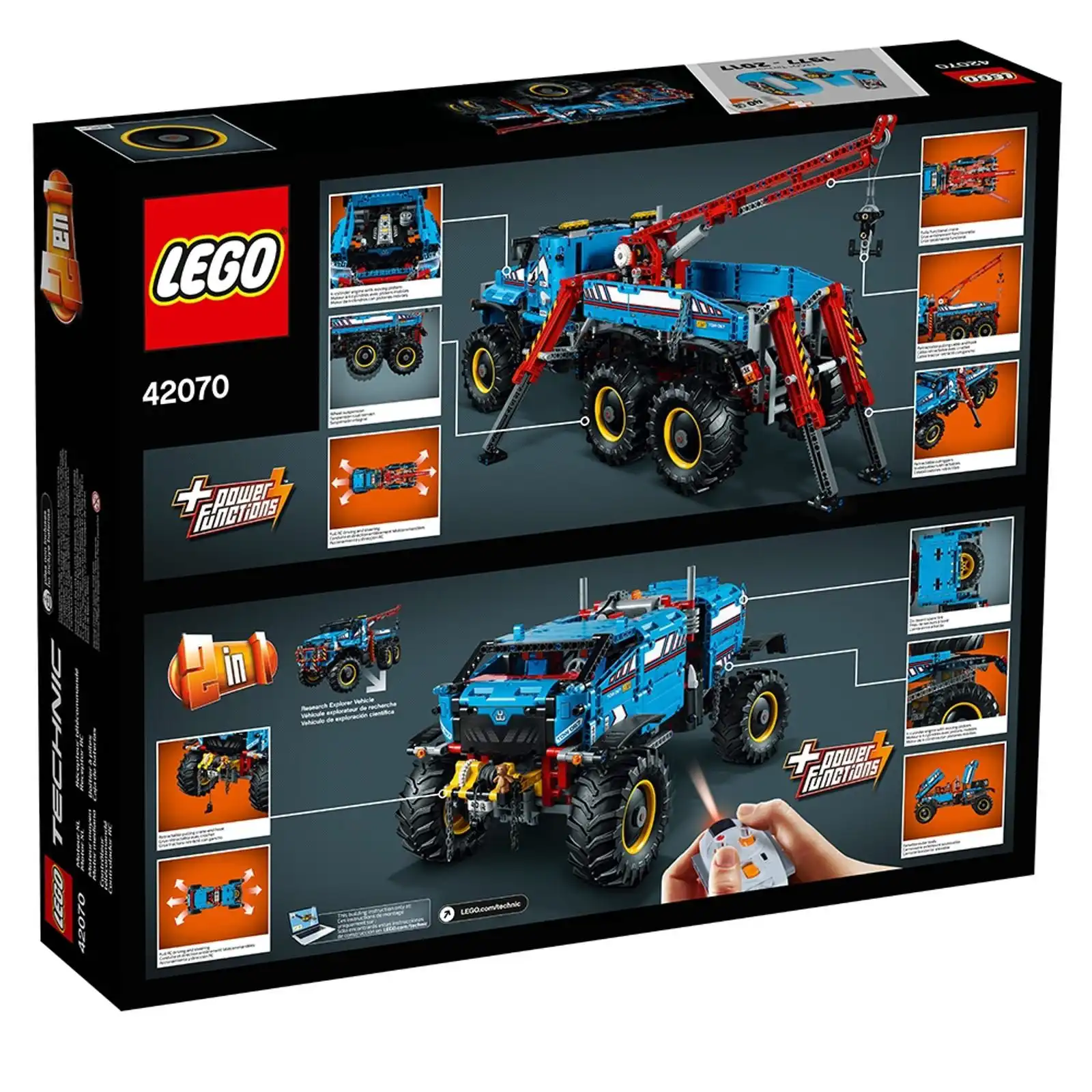 Zdjecie zestawu LEGO 42070 Technic Terenowy holownik 6x6 4