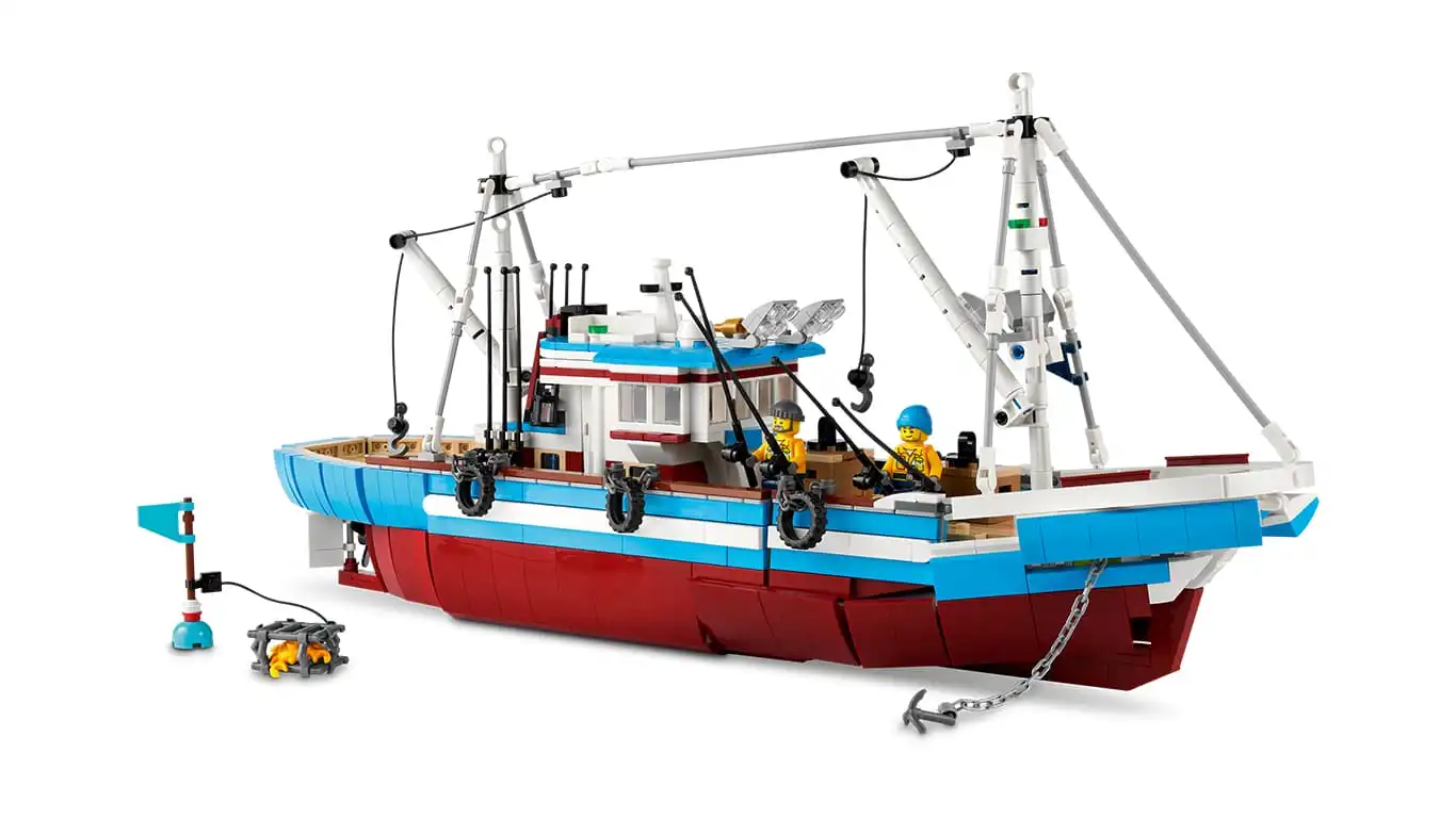 Zdjecie zestawu LEGO 910010 BrickLink Designer Program Duży kuter rybacki 1