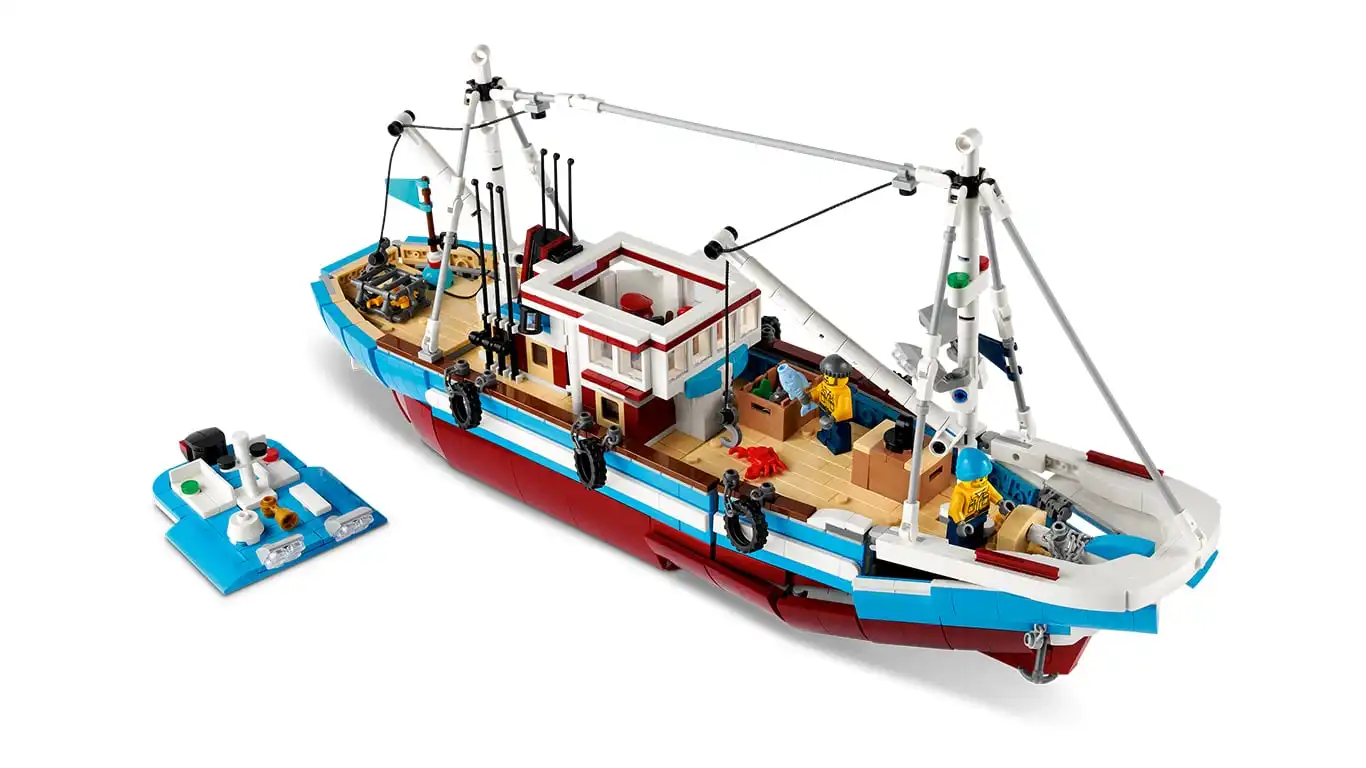 Zdjecie zestawu LEGO 910010 BrickLink Designer Program Duży kuter rybacki 2