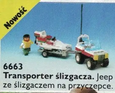 Zdjecie zestawu LEGO 6663 Town Transporter ślizgacza 1