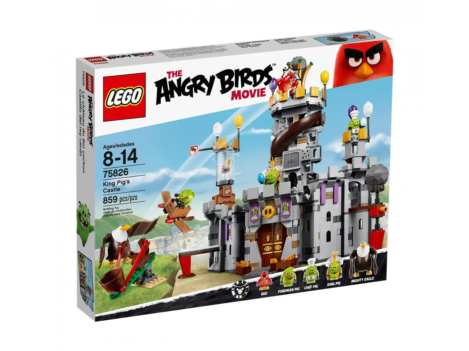 Zdjecie zestawu LEGO 75826 Angry Birds Zamek świńskiego króla 1
