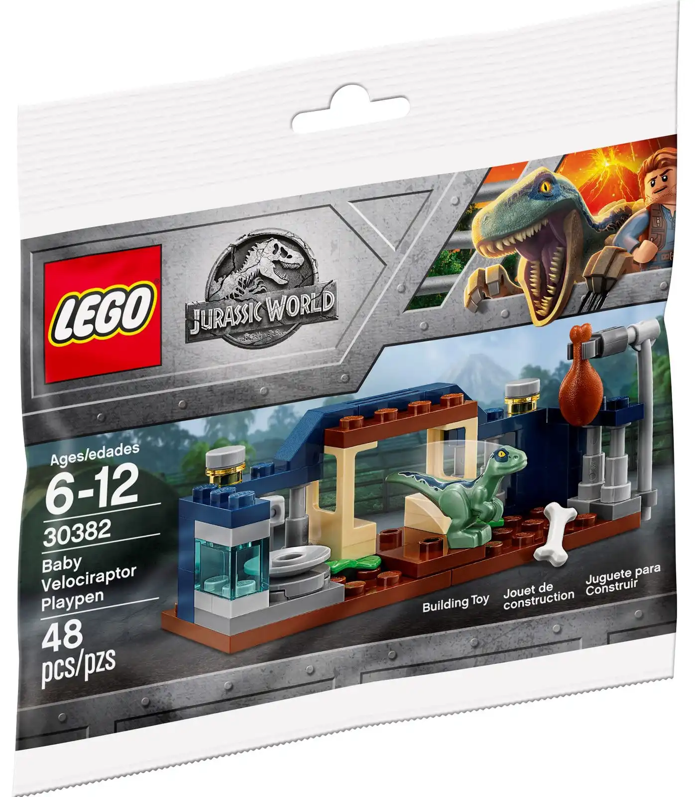 Zdjecie zestawu LEGO 30382 Jurassic World Plac zabaw małego welociraptora 1