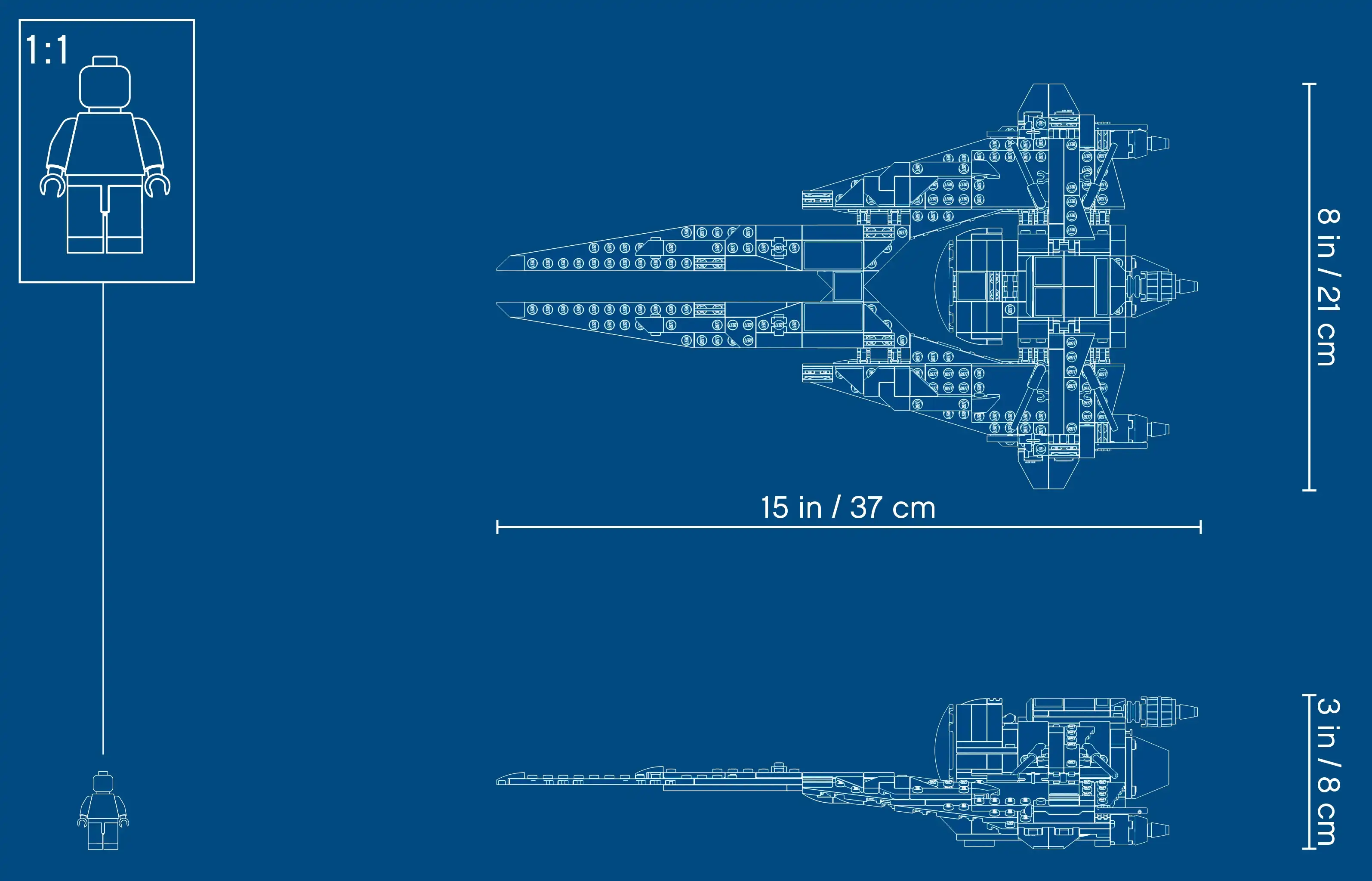 Zdjecie zestawu LEGO 75242 Star Wars TIE Interceptor Czarny As 2