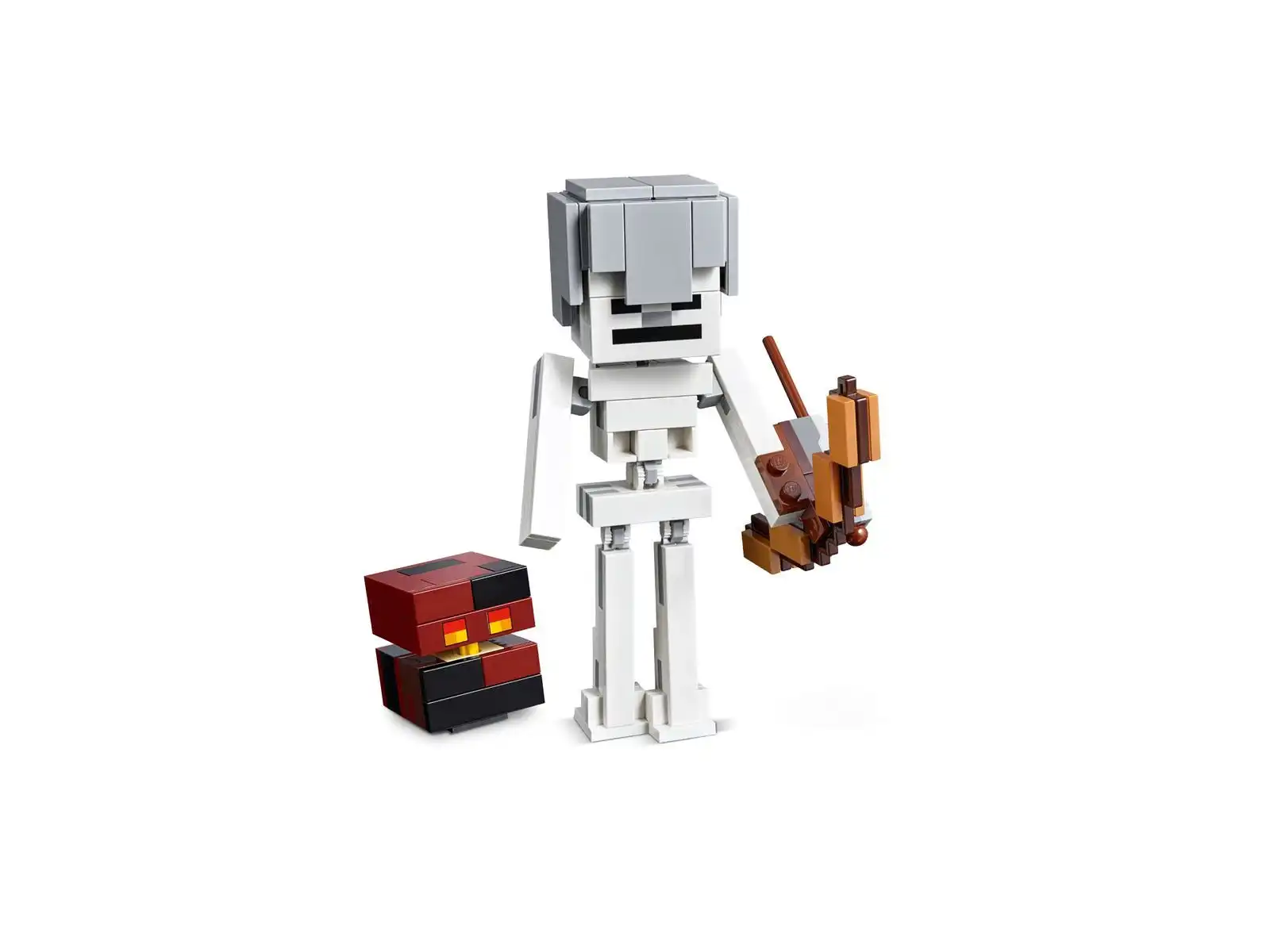 Zdjecie zestawu LEGO 21150 Minecraft Szkielet z kostką magmy 2