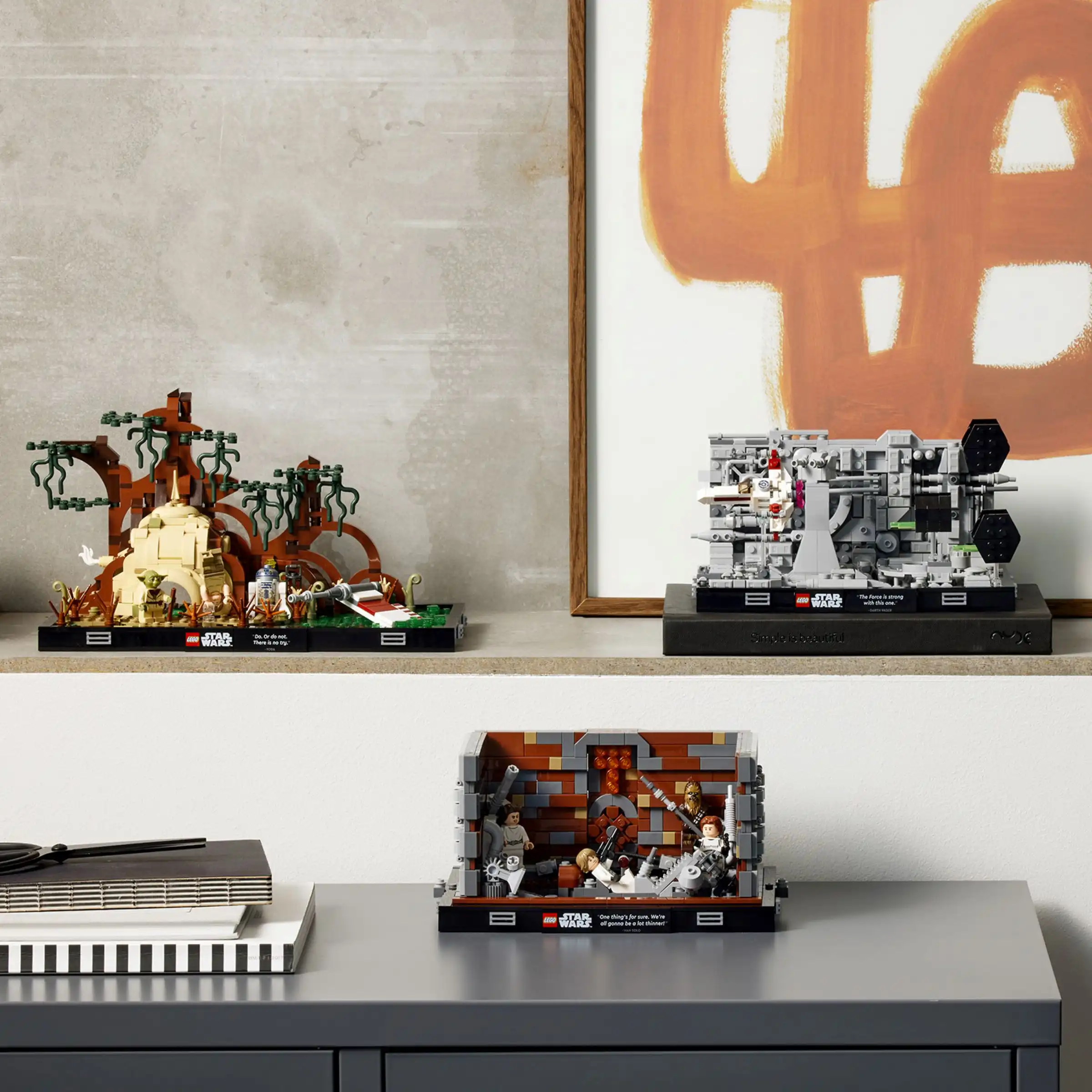 Zdjecie zestawu LEGO 75339 Star Wars Diorama: Zgniatarka odpadów na Gwieździe Śmierci™ 1