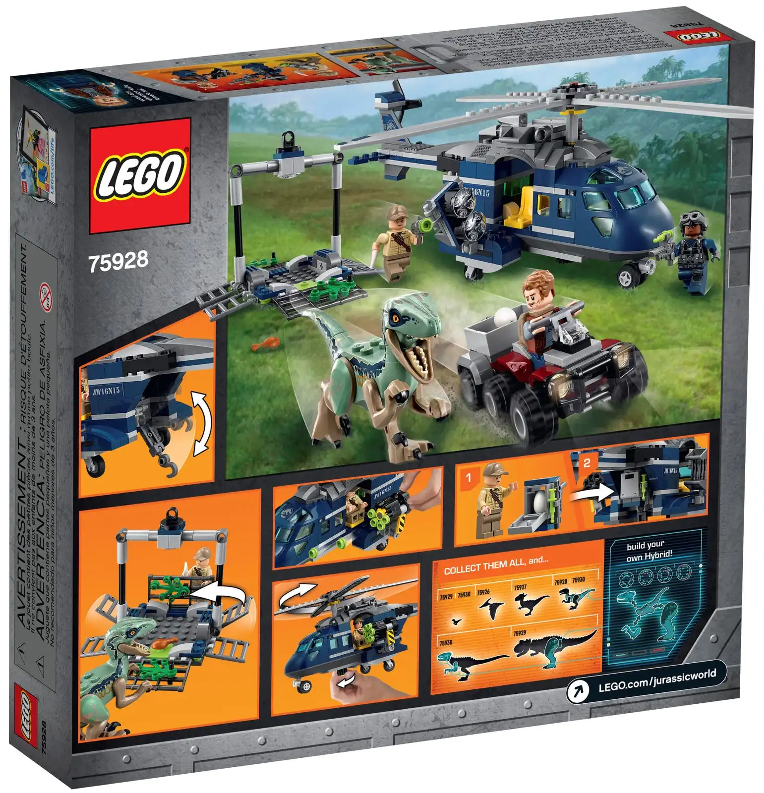 Zdjecie zestawu LEGO 75928 Jurassic World Pościg za śmigłowcem 2