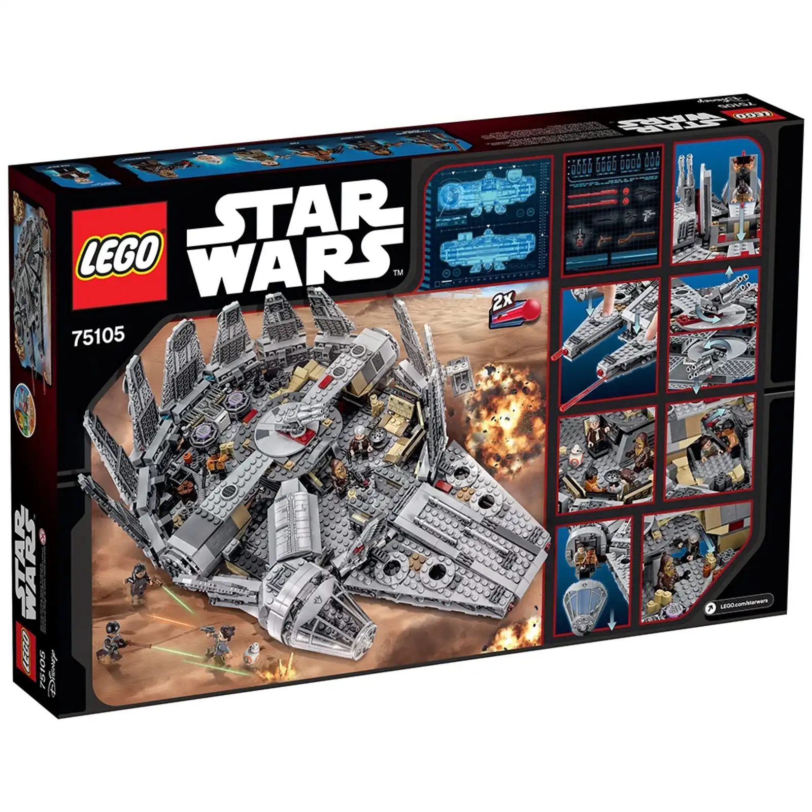 Zdjecie zestawu LEGO 75105 Star Wars Millennium Falcon 2