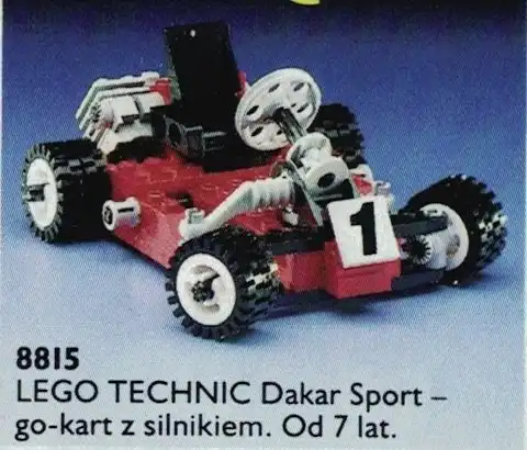 Zdjecie zestawu LEGO 8815 Technic Dakar sport - go-kart z silnikiem 1
