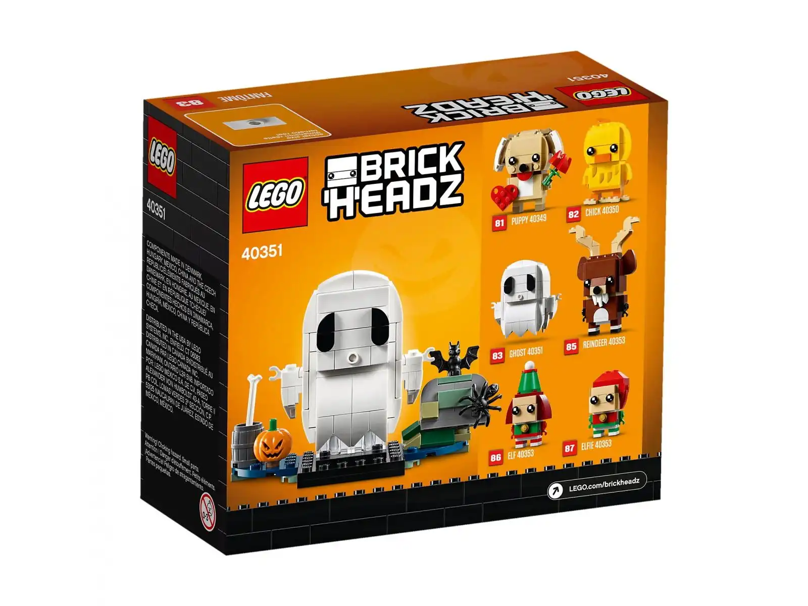 Zdjecie zestawu LEGO 40351 BrickHeadz Duch na Halloween 2