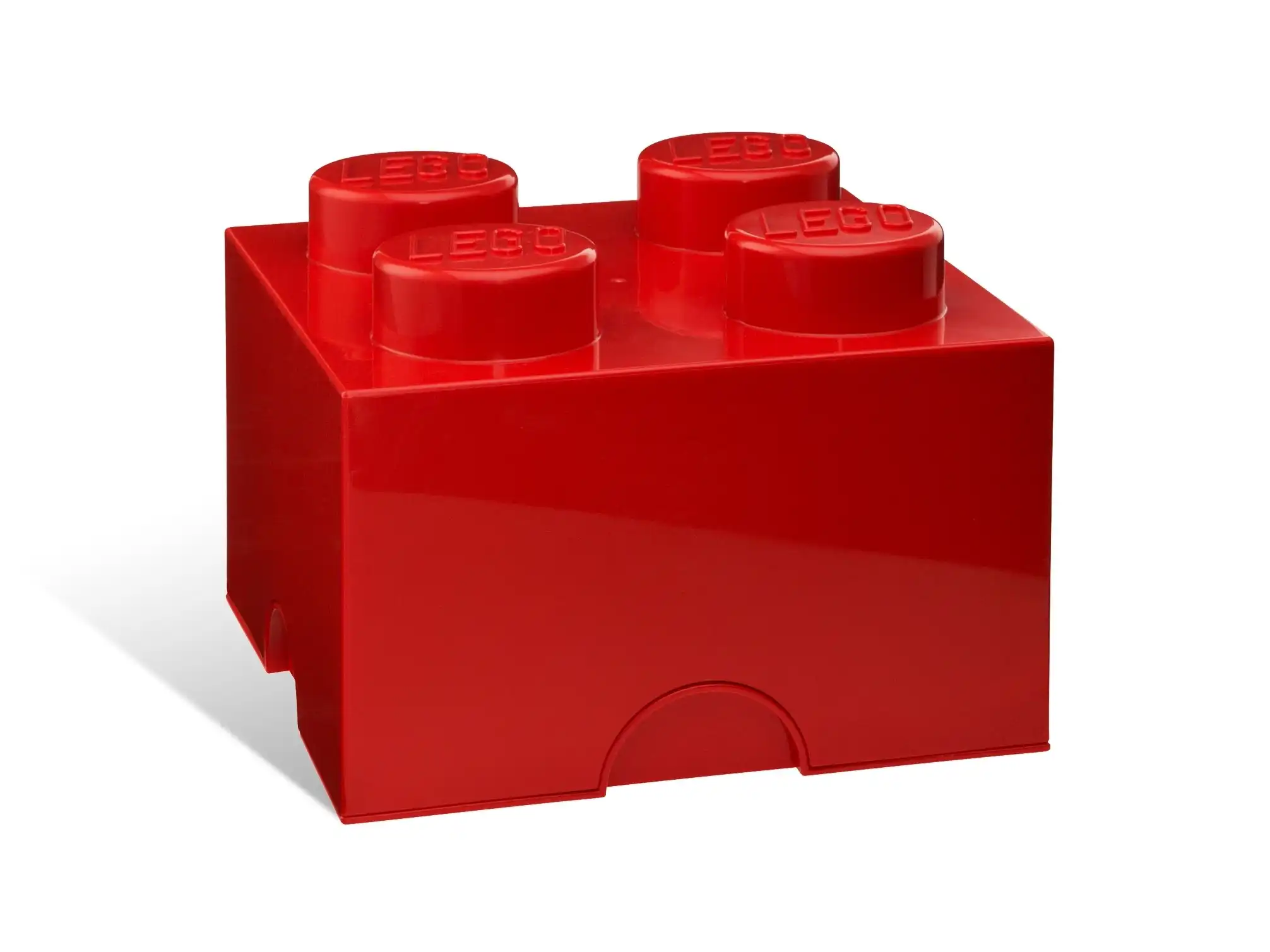 Zdjecie zestawu LEGO 5006968  Pudełko w kształcie klocka z czterema wypustkami – czerwone 1