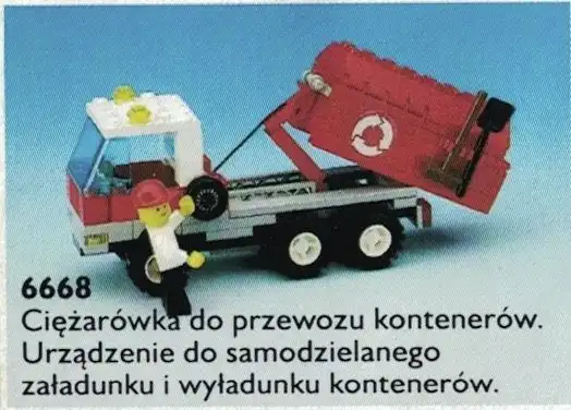 Zdjecie zestawu LEGO 6668 Town Cieżarówka do przewozu kontenerów 1