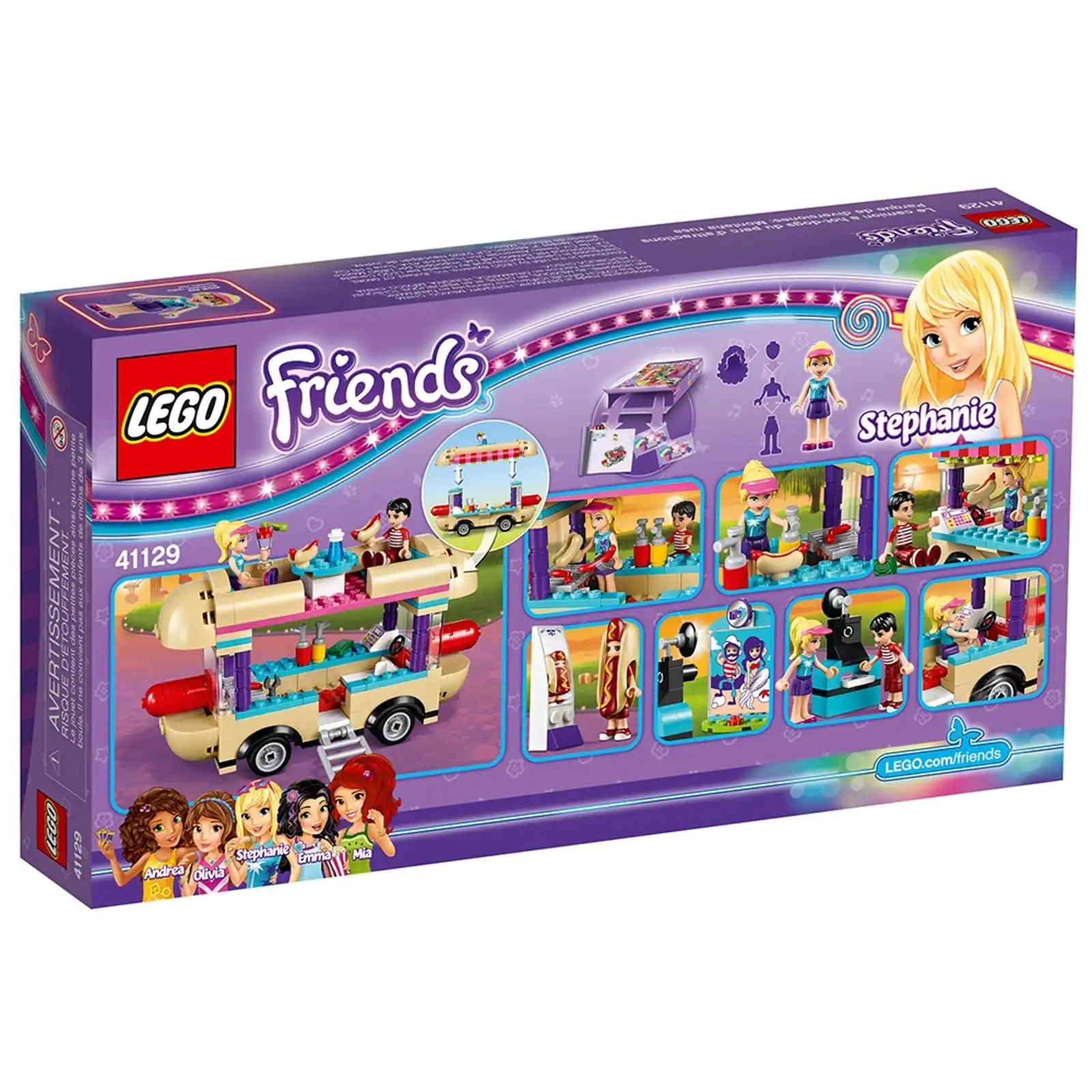 Zdjecie zestawu LEGO 41129 Friends Furgonetka z hot-dogami w parku rozrywki 2