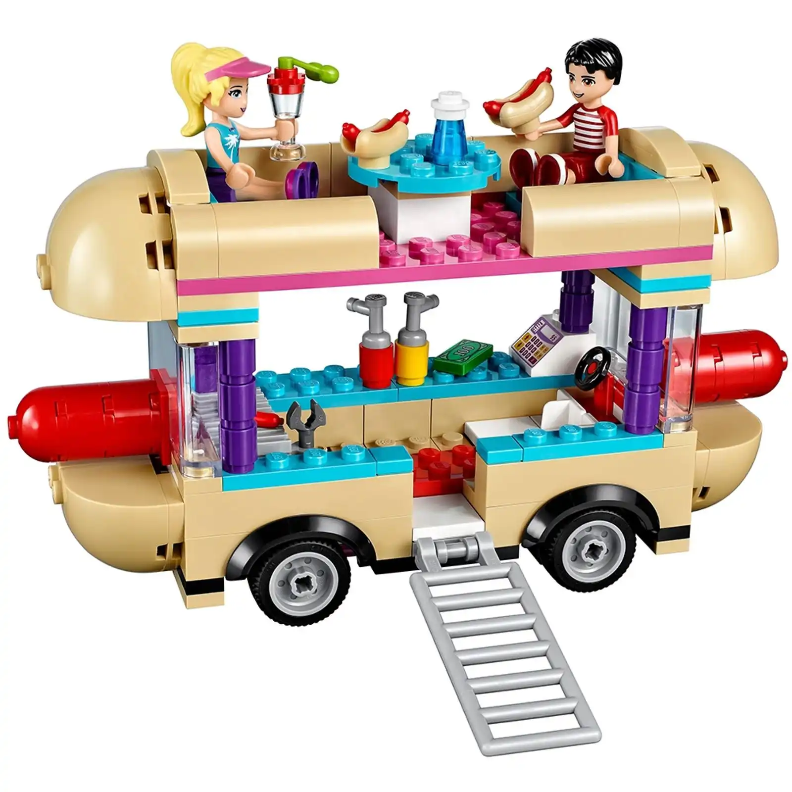 Zdjecie zestawu LEGO 41129 Friends Furgonetka z hot-dogami w parku rozrywki 4