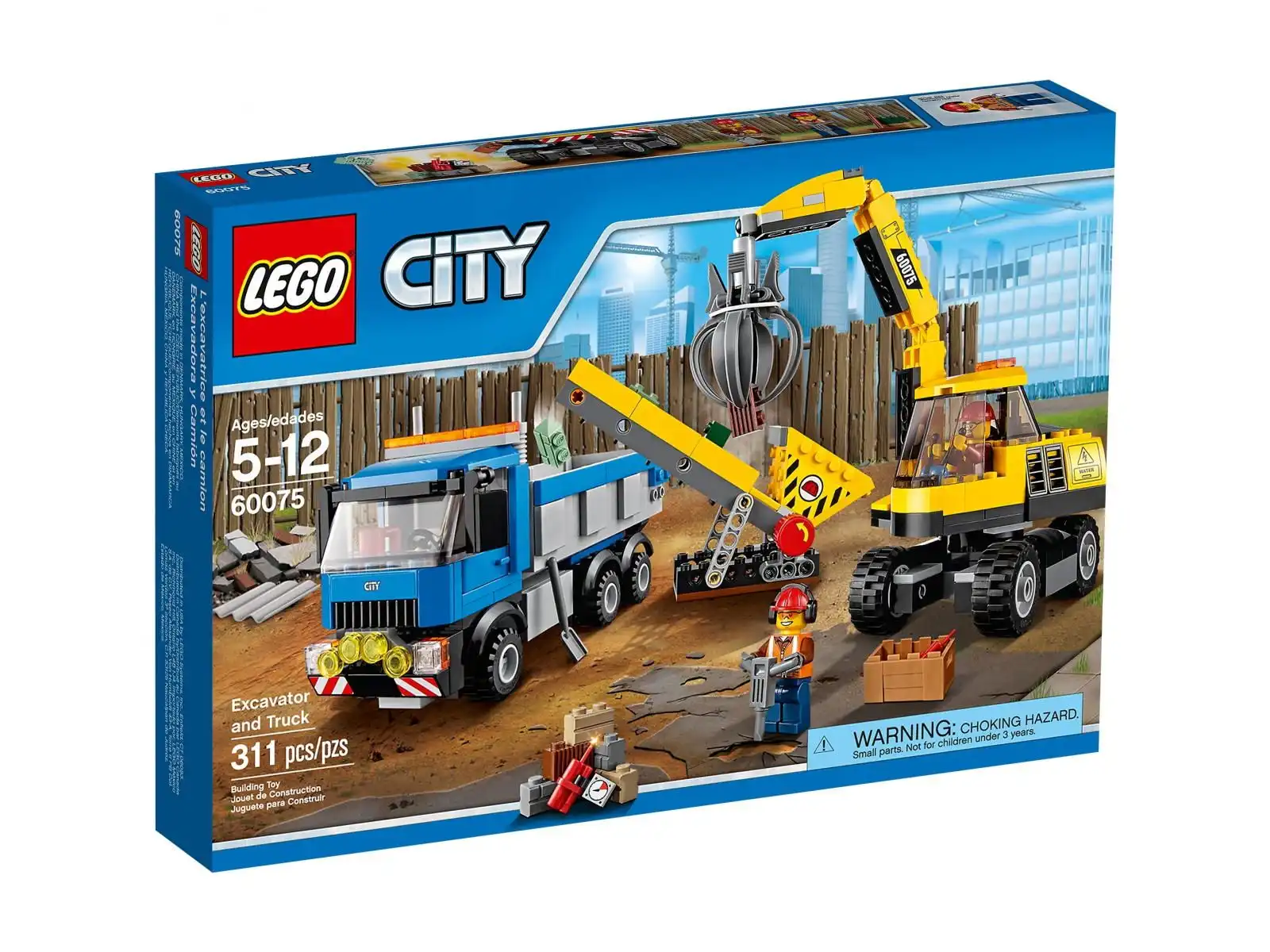 Zdjecie zestawu LEGO 60075 City Koparka i ciężarówka 1