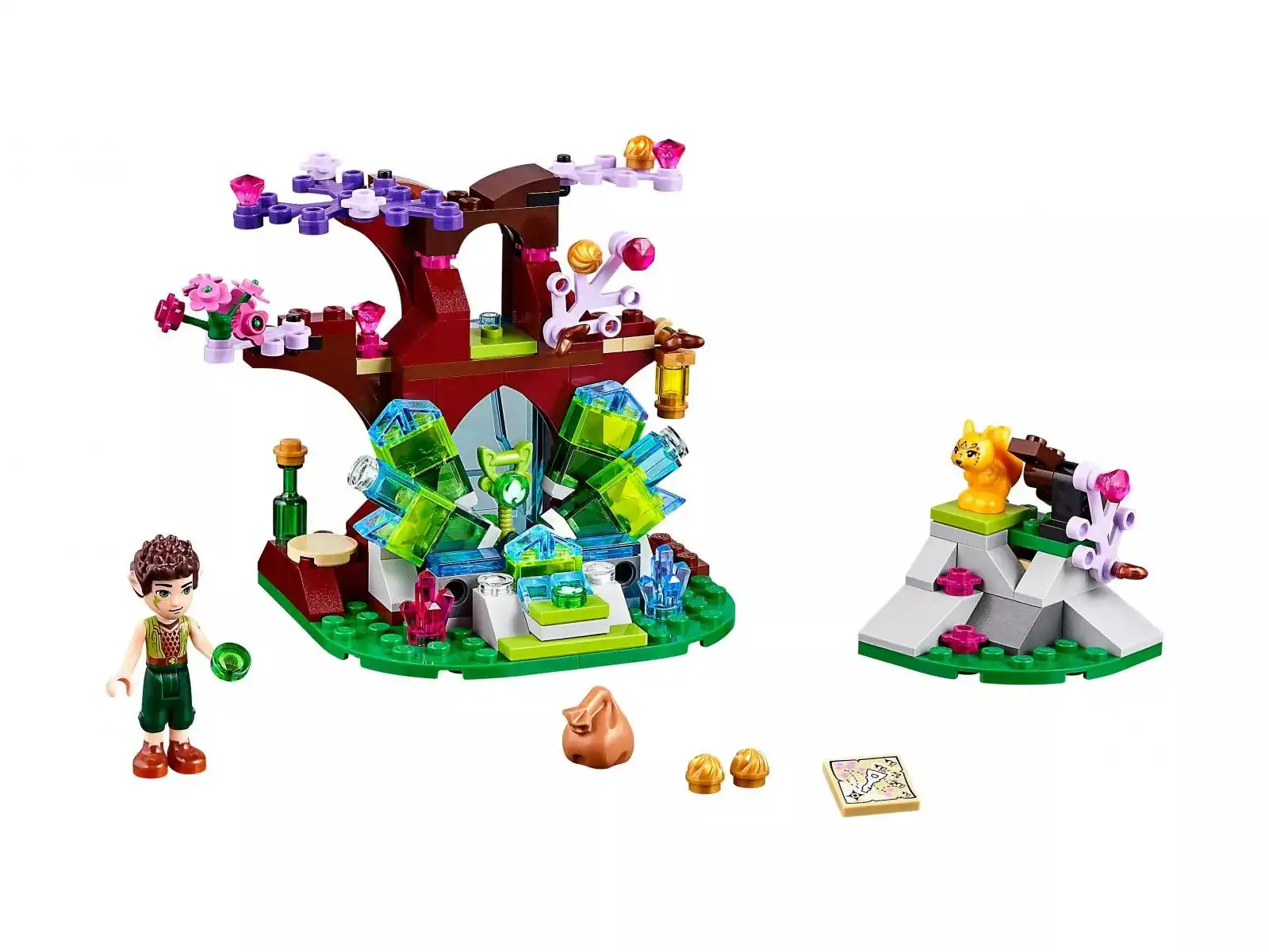 Zdjecie zestawu LEGO 41076 Elves Farran i dziupla z kryształem 1