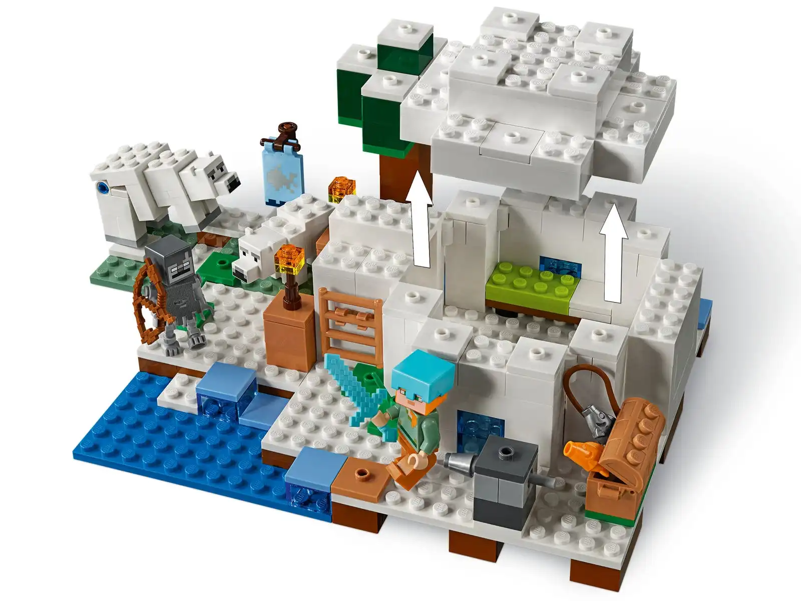 Zdjecie zestawu LEGO 21142 Minecraft Igloo niedźwiedzia polarnego 4